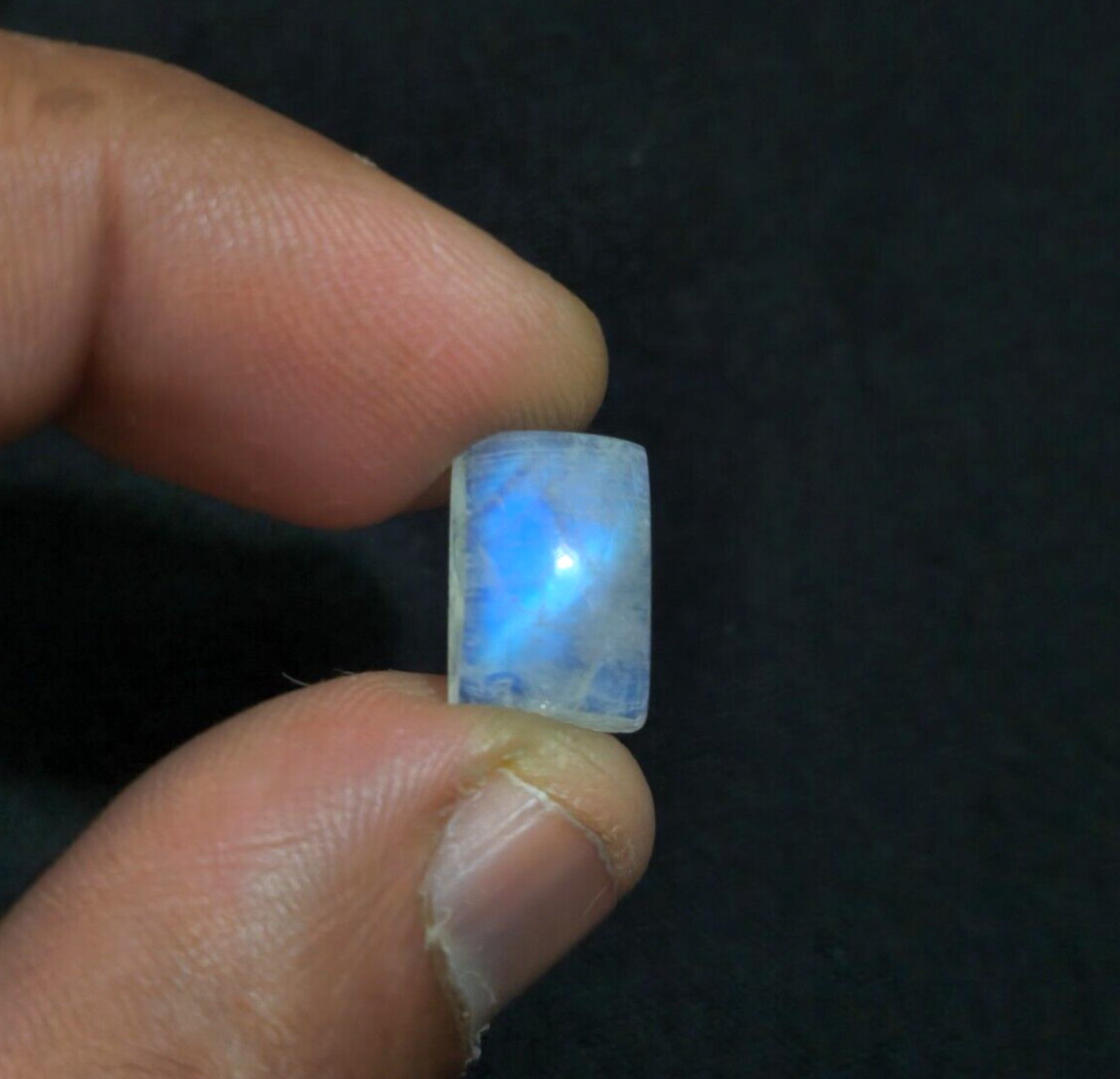 For Jewelry Fantastic A+ Rainbow Moonstone Cabochon 19×12.50×7 mm Loose Gemstone