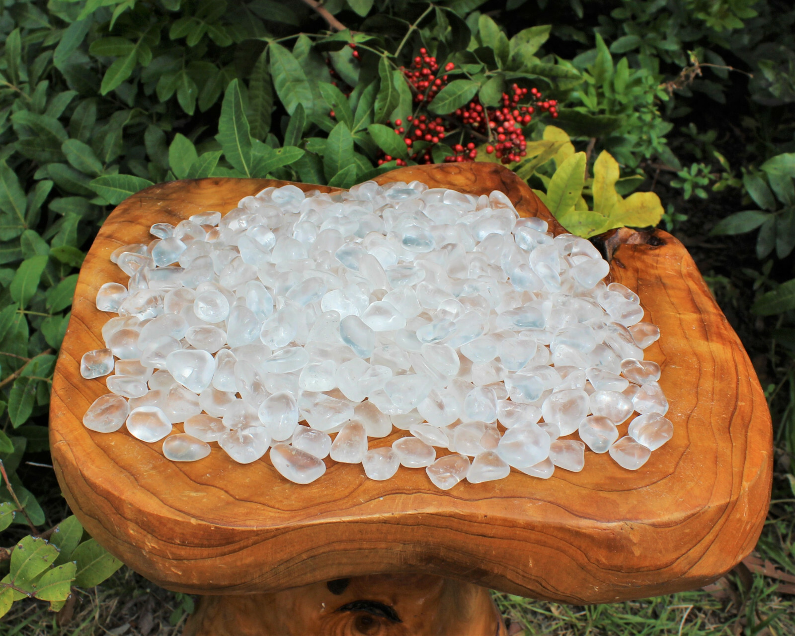 1/4 lb Bulk Lot Clear Quartz Tumbled Stone (Crystal Healing Metaphysical) 4 oz