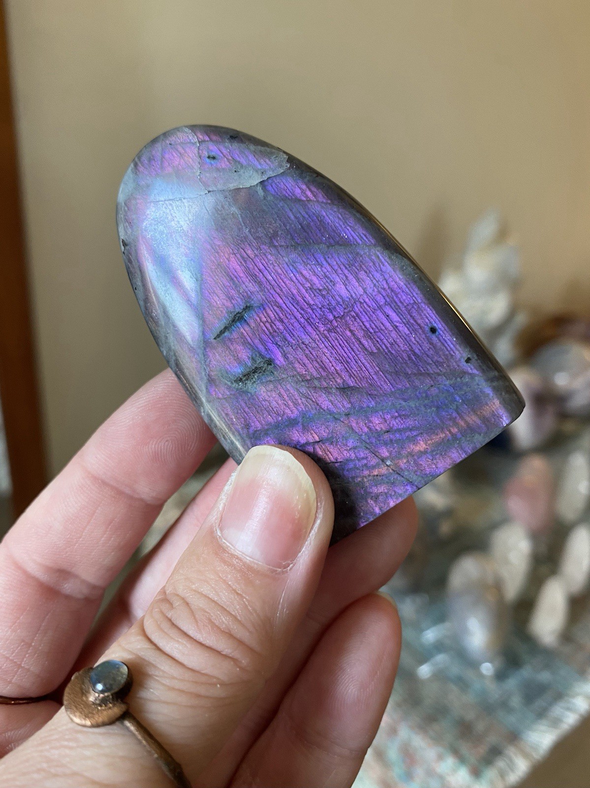 Mini Labradorite Freeform • Polished Crystal
