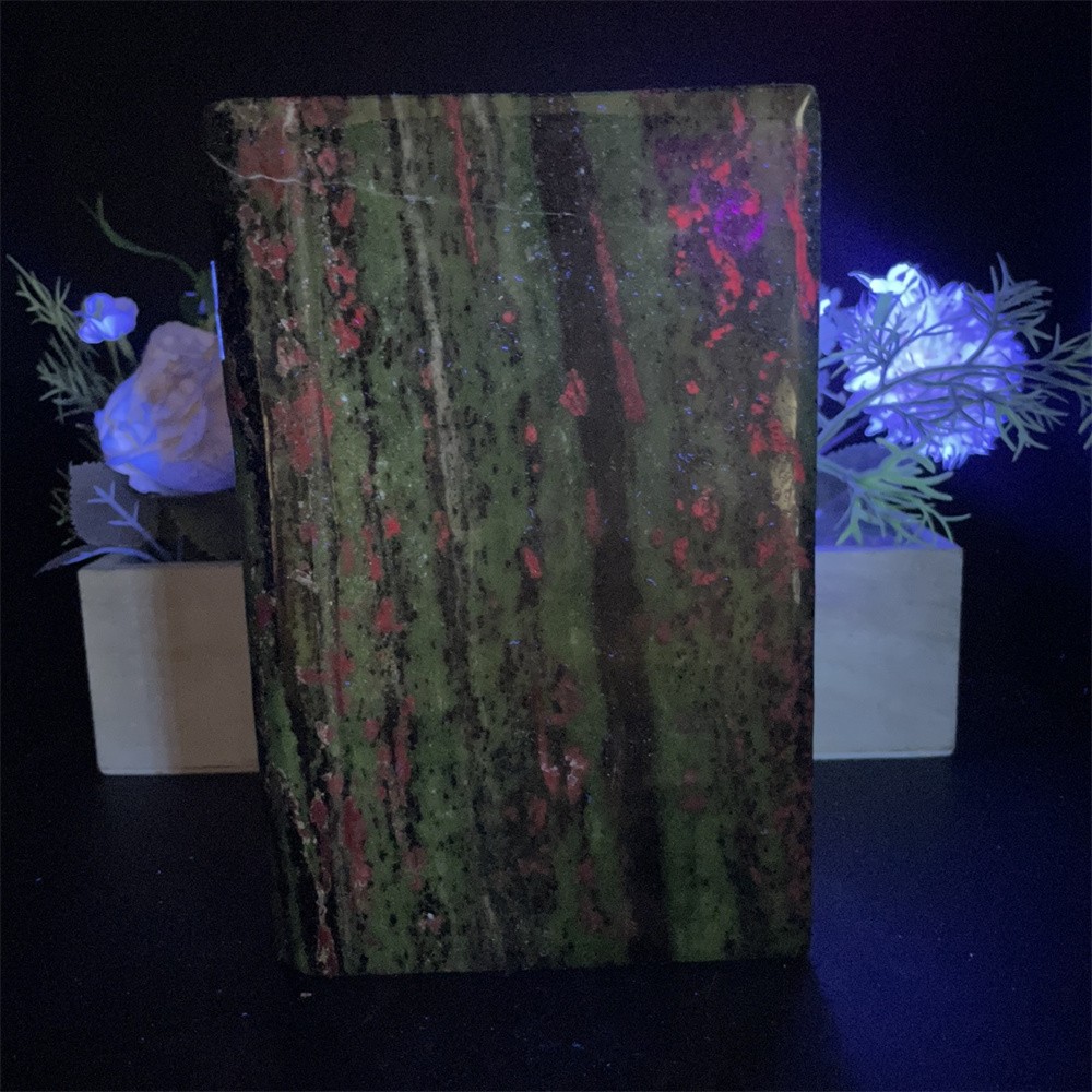 5.3LB 7.8″ Natural Ruby In Zoisite Book Carved Crystal Quartz Healing Decor Gift