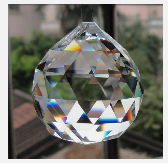 40-100mm Chandelier Lamp Crystal Ball Prism Hanging Drops Suncatcher Pendant DIY
