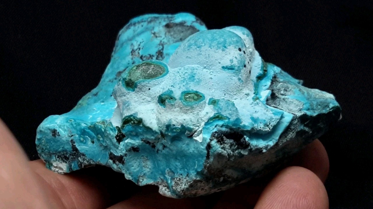 3″ CHRYSOCOLLA on MALACHITE from the Democratic Republic of Congo