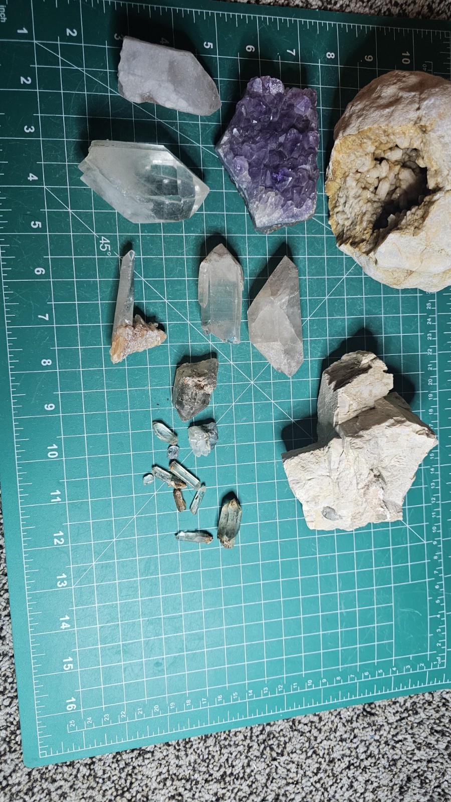 Geode Amethyst Feldspar And Multiple Rare Quartz Points Double Terms