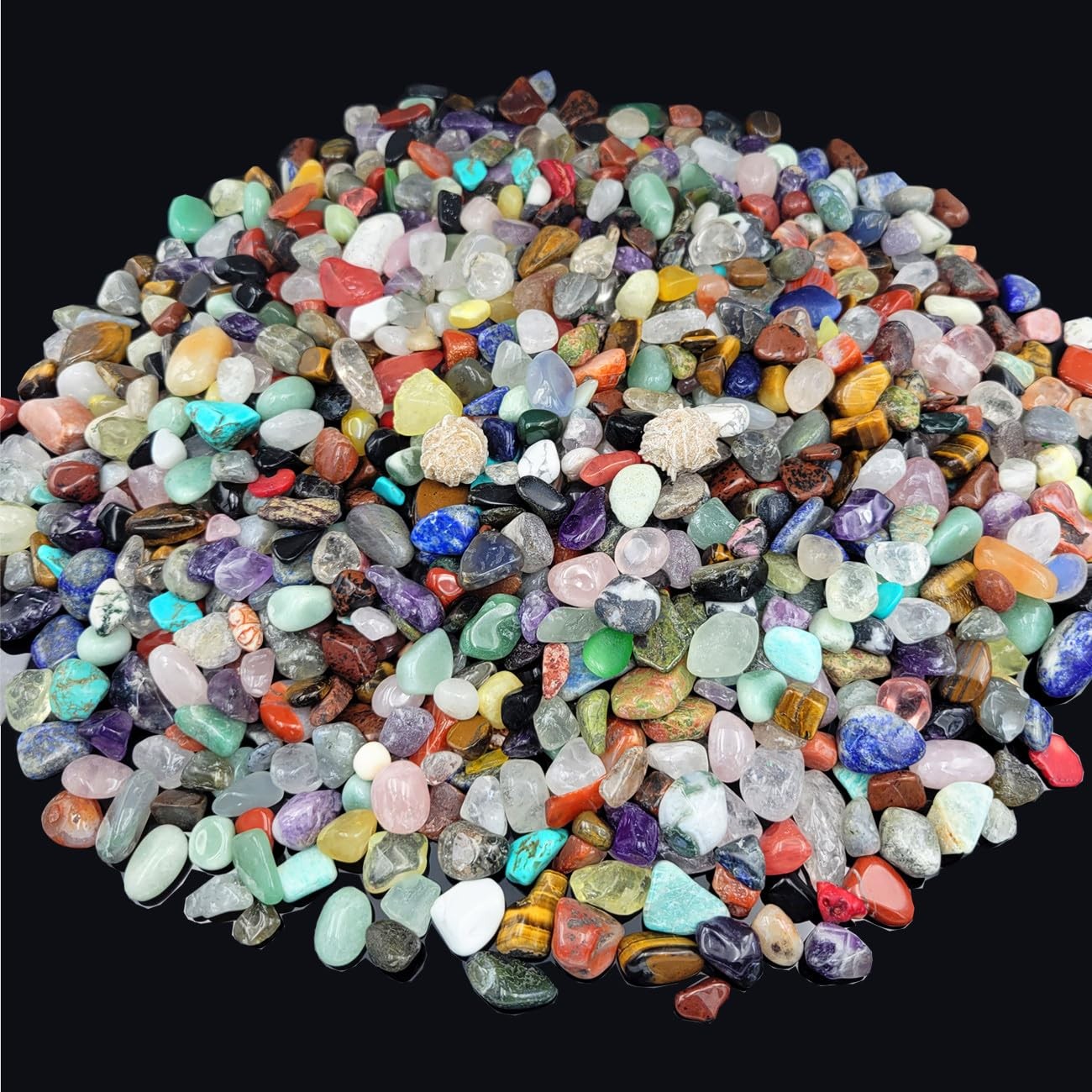 800Pcs+ 3lb Gemstones and Crystals Set,30Kinds+ Bulk Rocks and Minerals Scien…