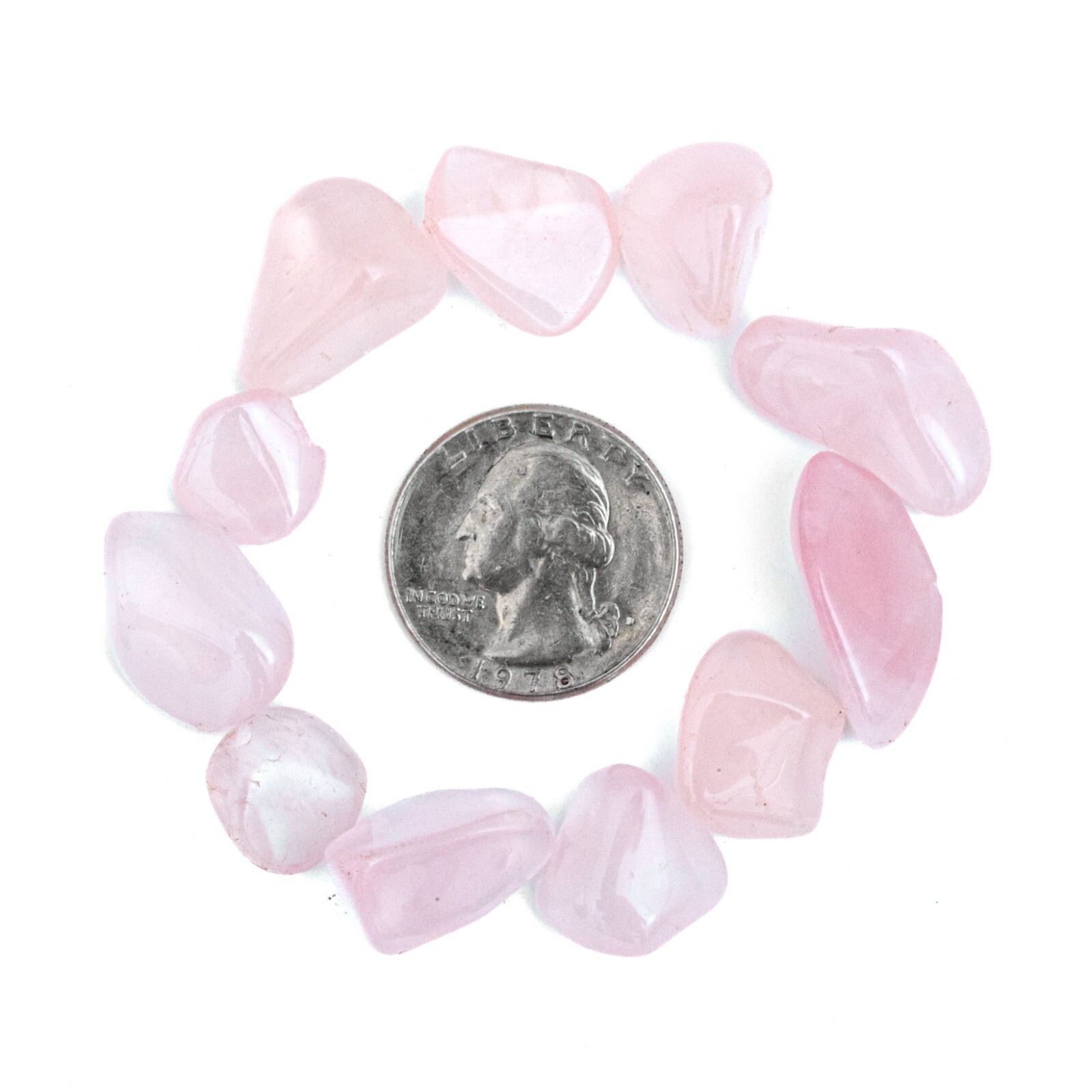 Tumbled Pink Girasol Quartz Gemstone Crystal Jewelry Making Gem Crafting Rock