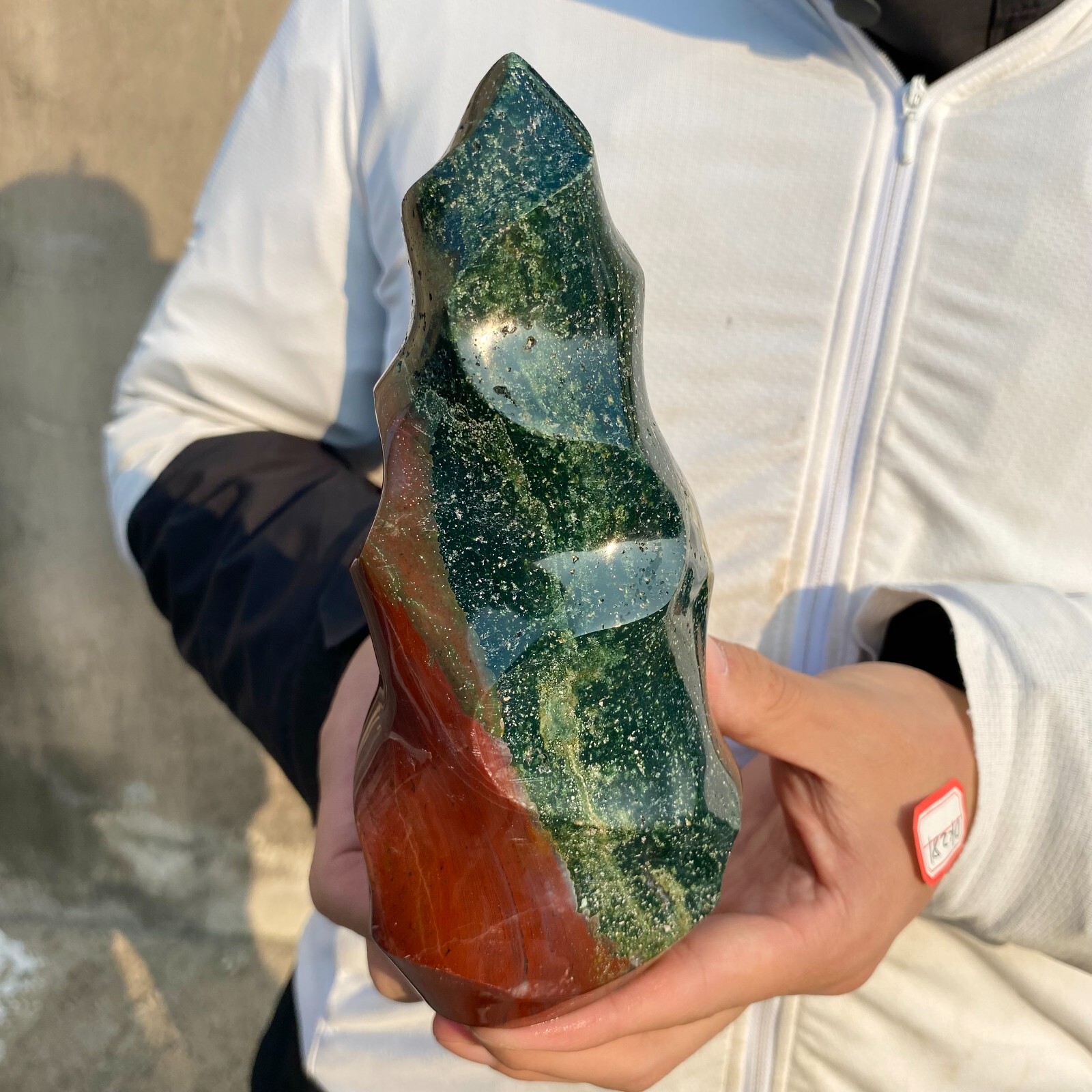 1160g Natural Colourful Ocean Jasper Crystal Polished Display Specimen Healing