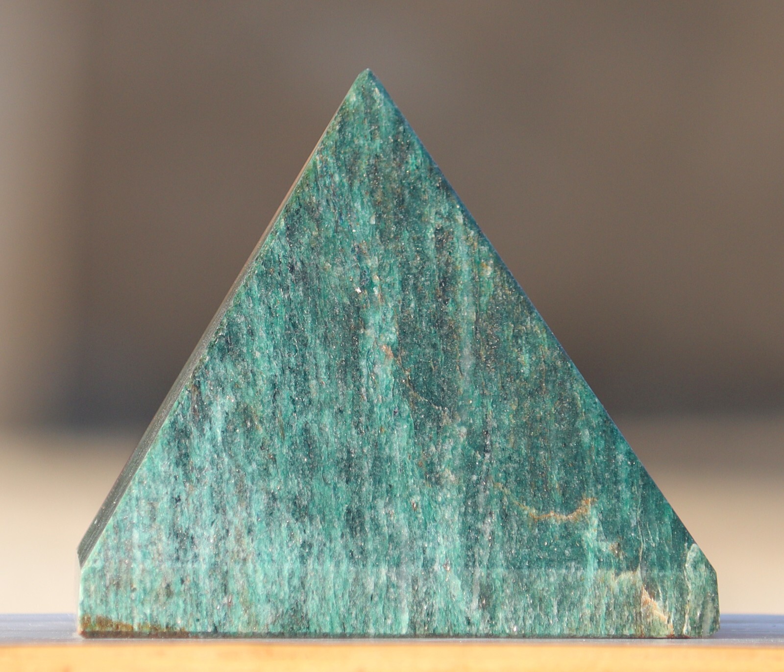 7.5LB! 150MM Green Kyanite Pyramid Natural Reiki Energy Healing Crystal Stone