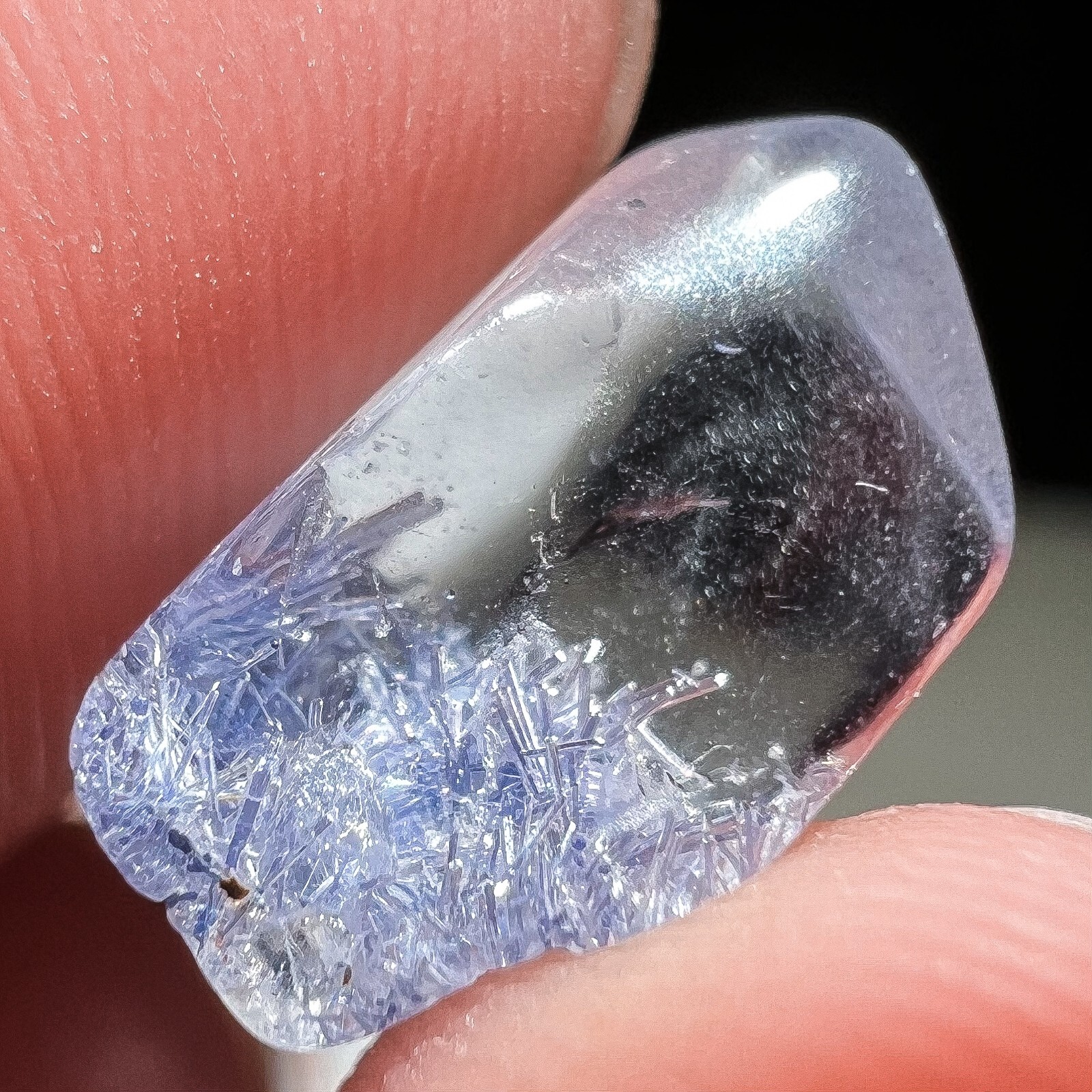 2.2Ct Very Rare NATURAL Beautiful Blue Dumortierite Crystal polishing Specimen