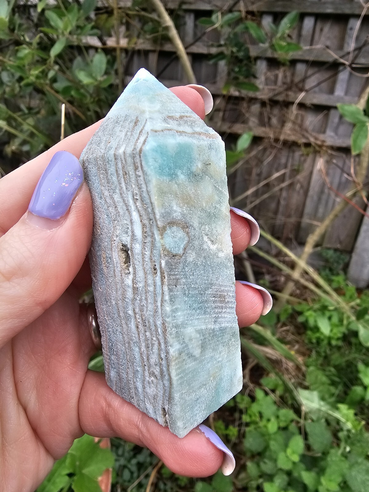 Blue Hemimorphite Tower Point Healing Harmony Calming Truth Activation 7.8cm