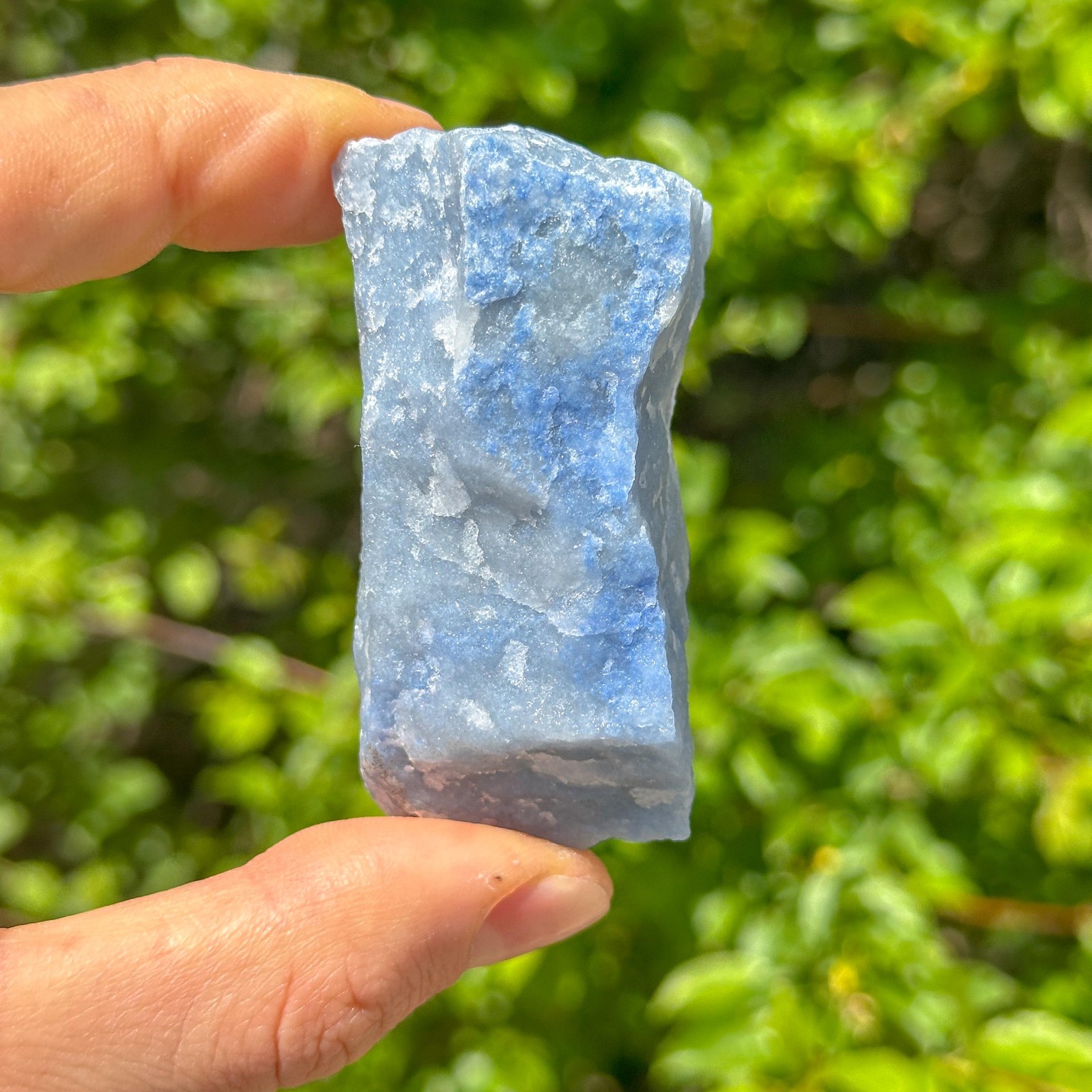 Rough Blue Quartz Crystal / Raw Natural Stone / Expression Crystal