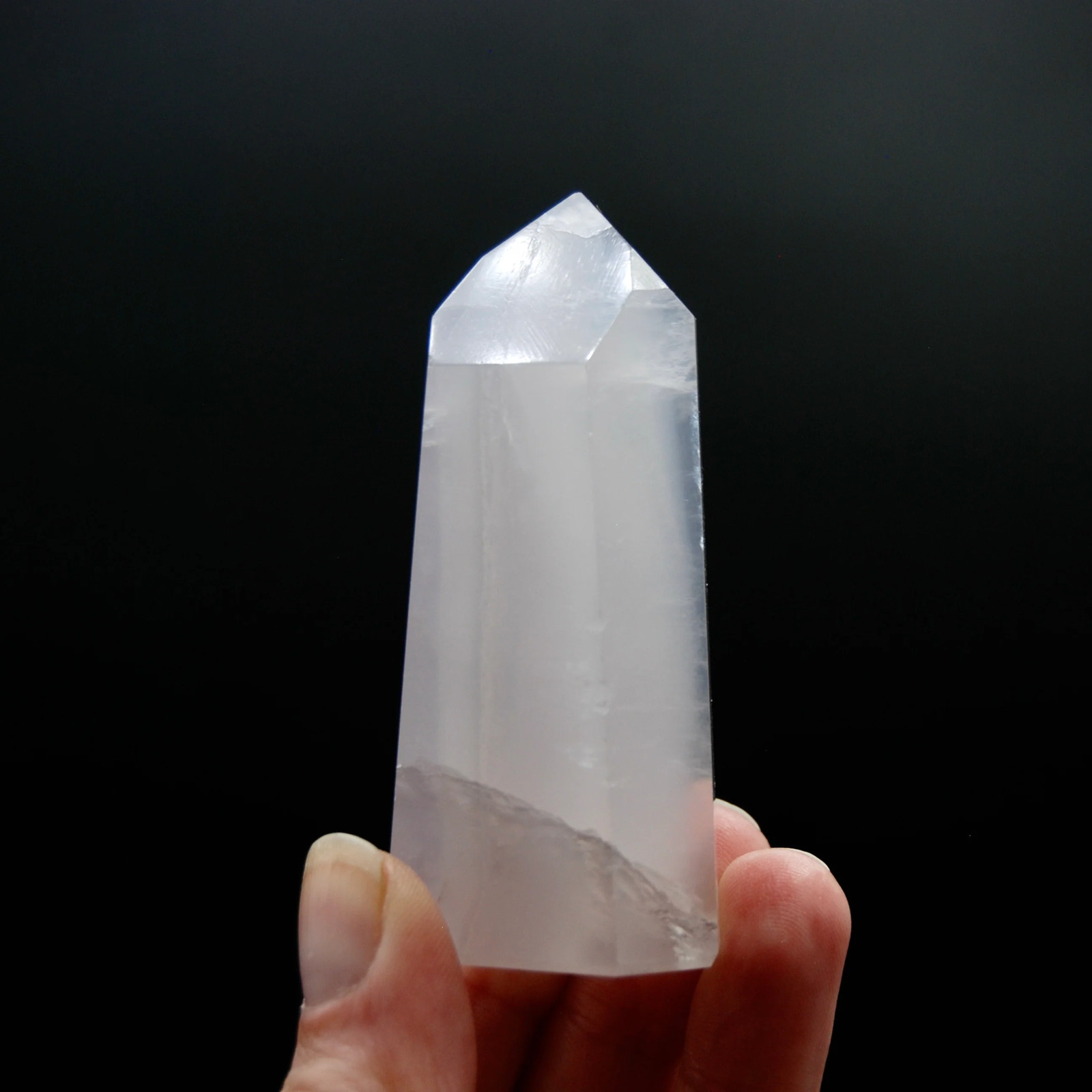 3in 126g Channeler Lavender Yttrium Fluorite Crystal Tower, Argentina
