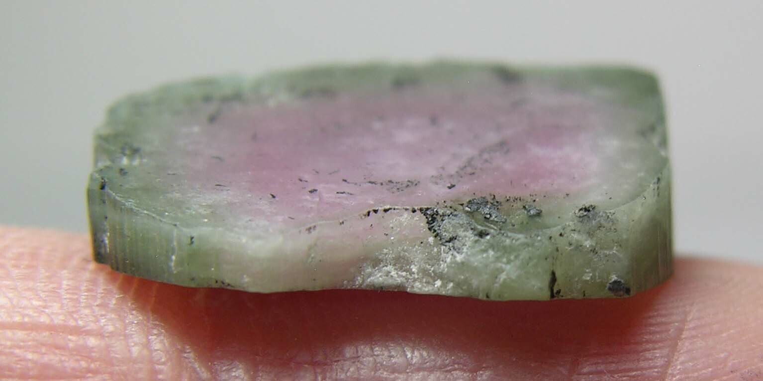 9.50ct Afghan 100% Natural Raw Watermelon Tourmaline Crystal Specimen 1.90g 17mm