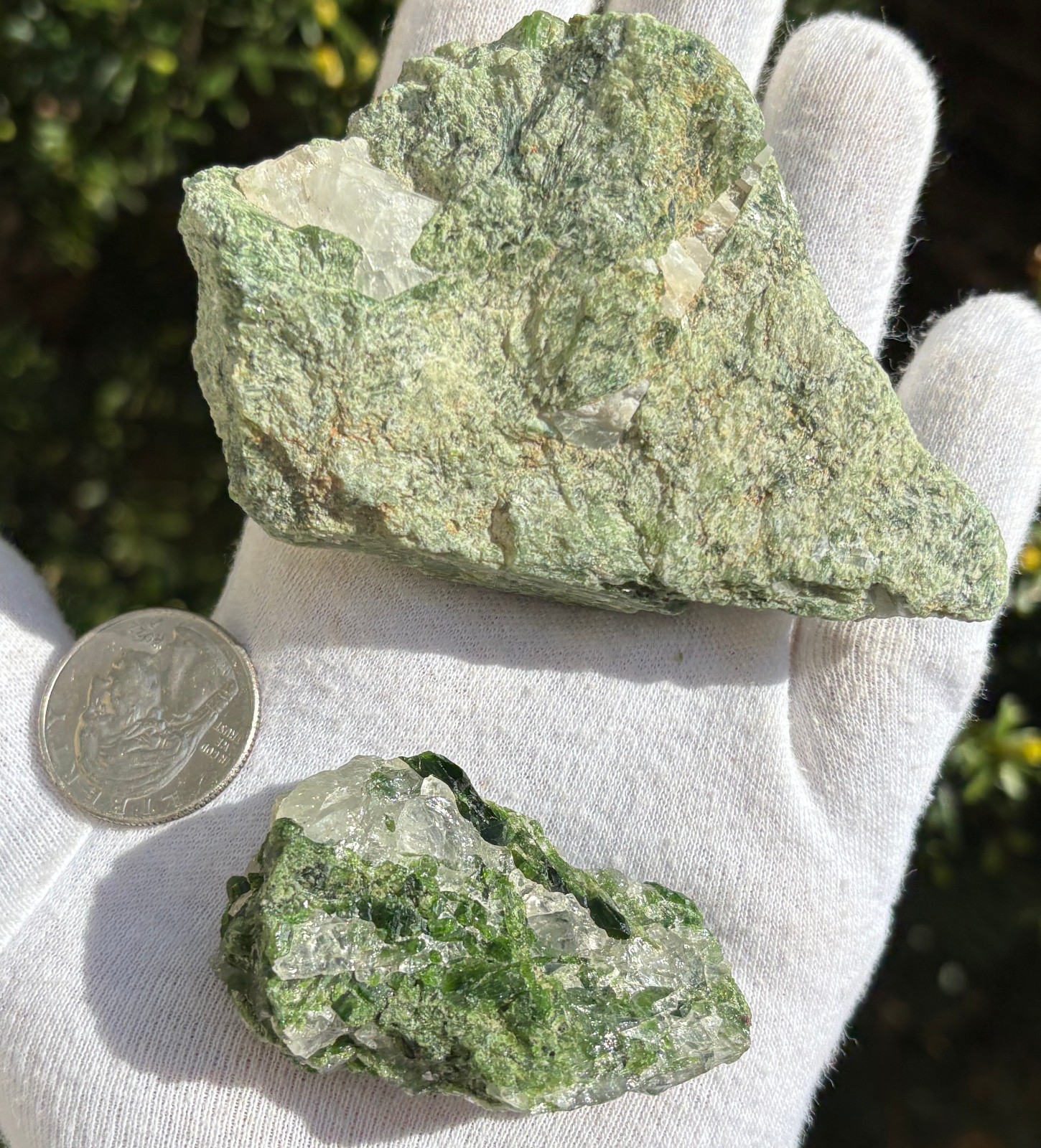 USA SALE SEE VIDEO 215g LOT DIOPSIDE GEM QUARTZ ROUGH SPECIMENS SPECIMEN