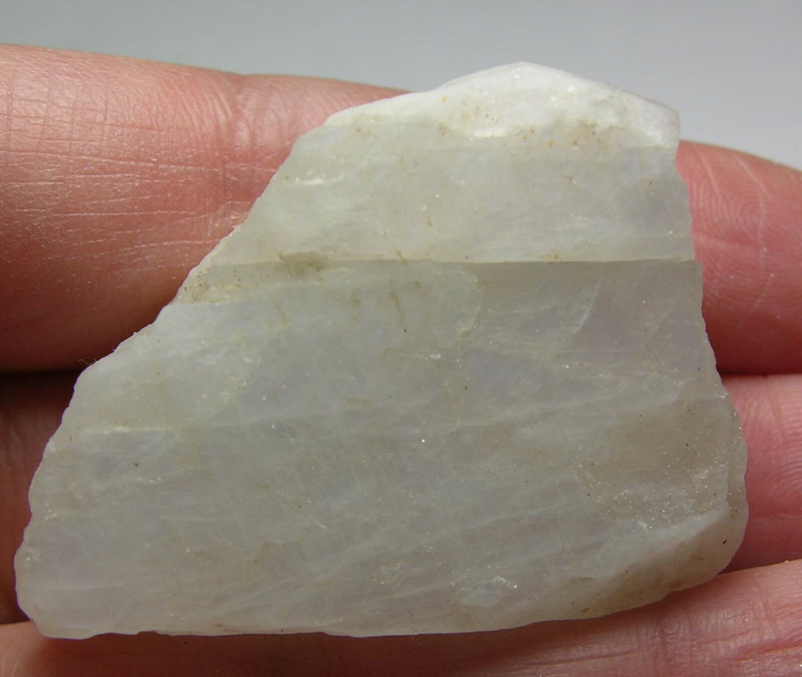 #13 Sri-Lanka 184.00ct 100% Natural Rough White MoonStone Specimen 36.80g 42mm