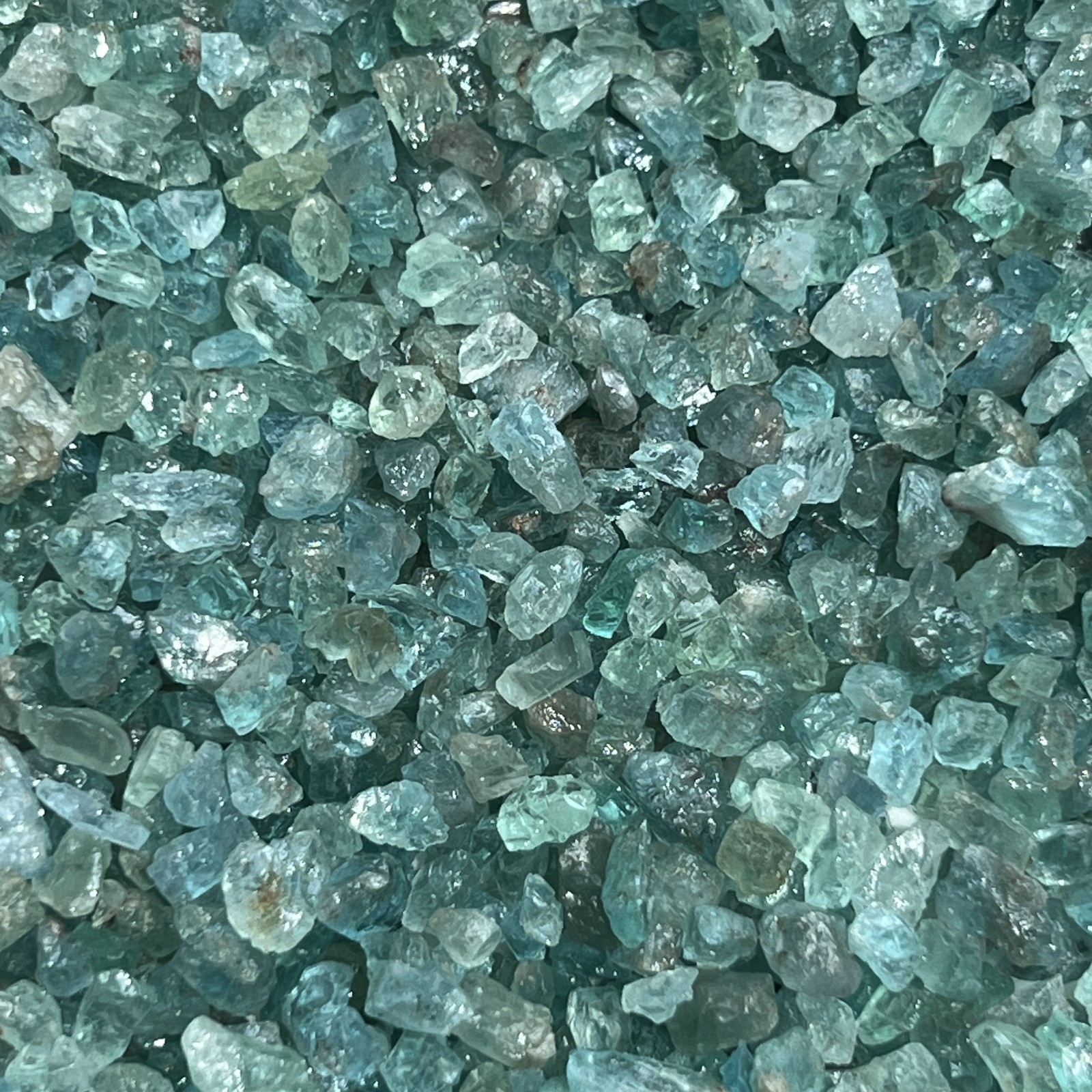 Small Apatite Rough Raw Crystal Chips (UV Reactive)(By The Ounce or Pound)