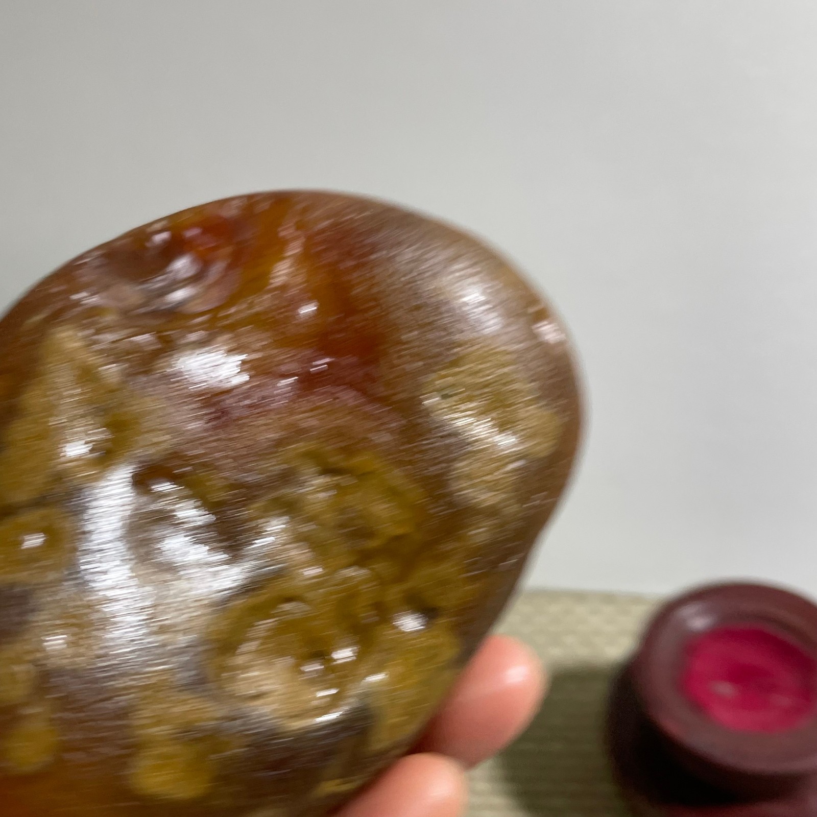 Bonsai Suiseki- Gobi Agate Eyes Stone-Rare Stunning Viewing 290g