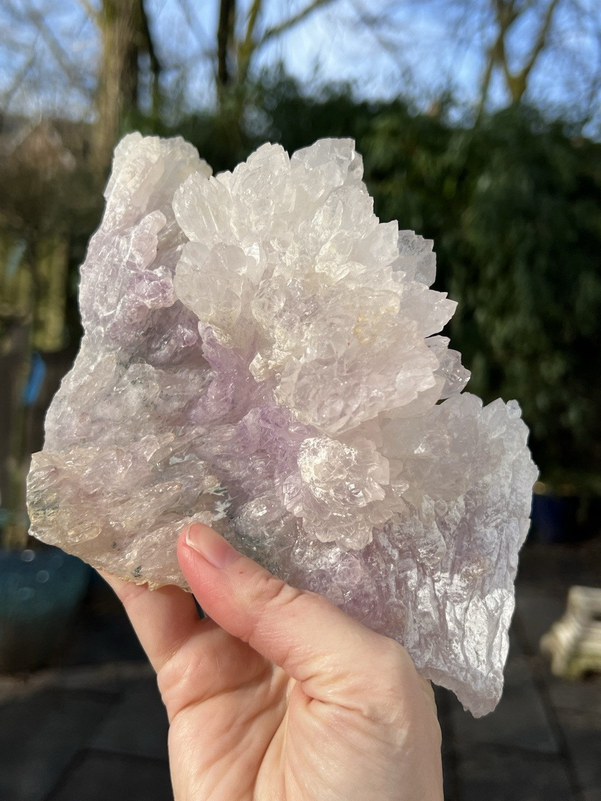 Pink Quartz Or Amethyst Rose Quartz Brazilian AAA+ Fan Like Structure