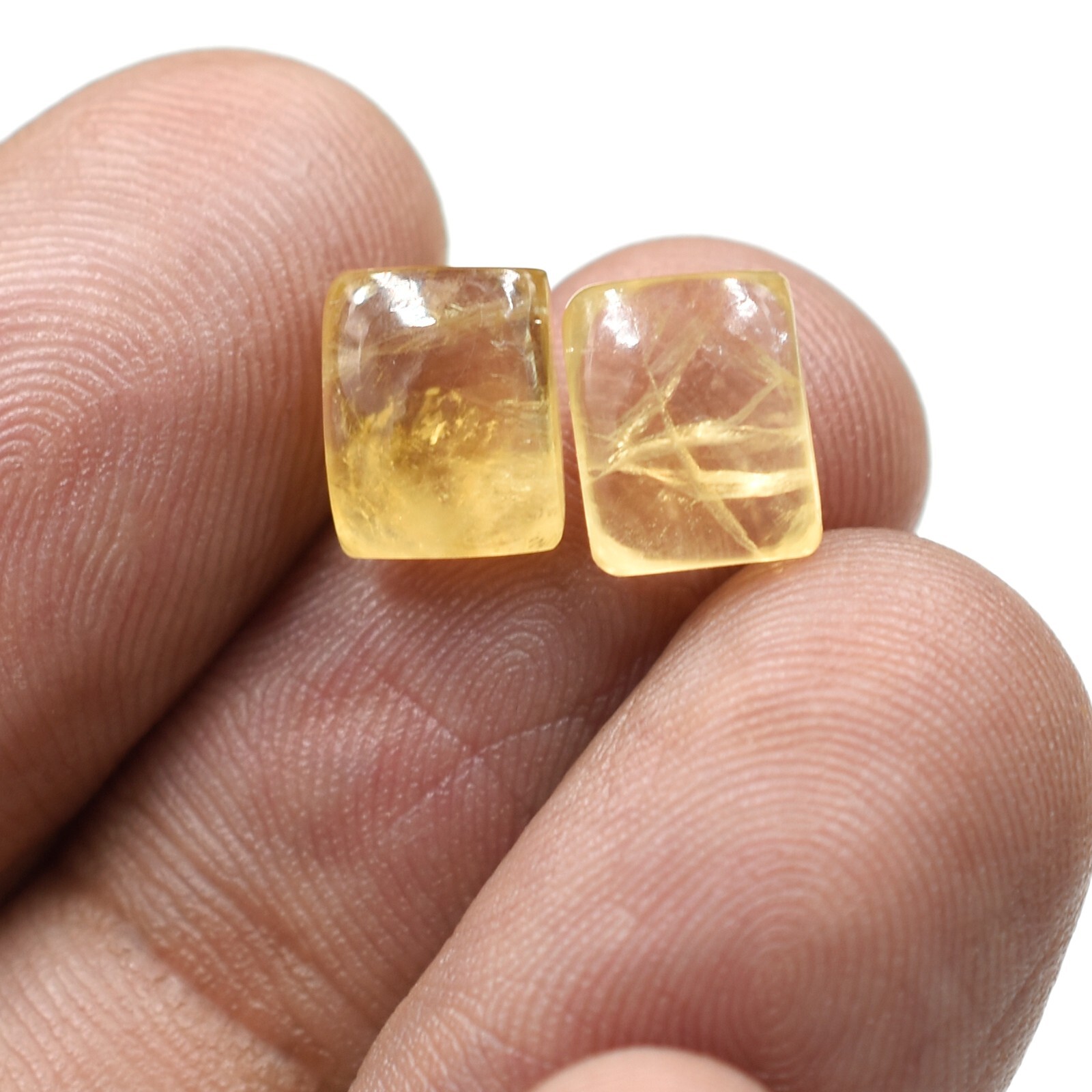 Natural Smooth Citrine Gemstone For Jewelry Making Handmade Healing Birthstone