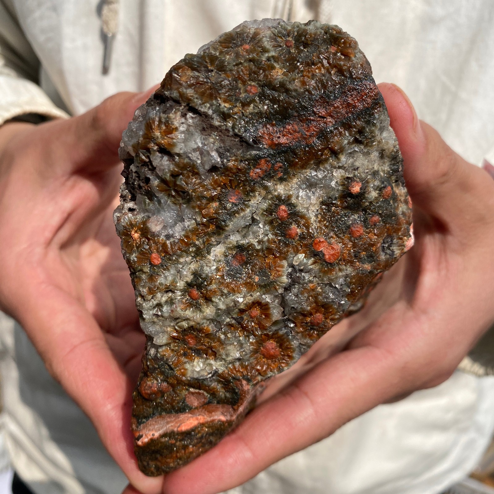 2lb Raw Natural colourful ocean jasper quartz crystal rough mineral specimen