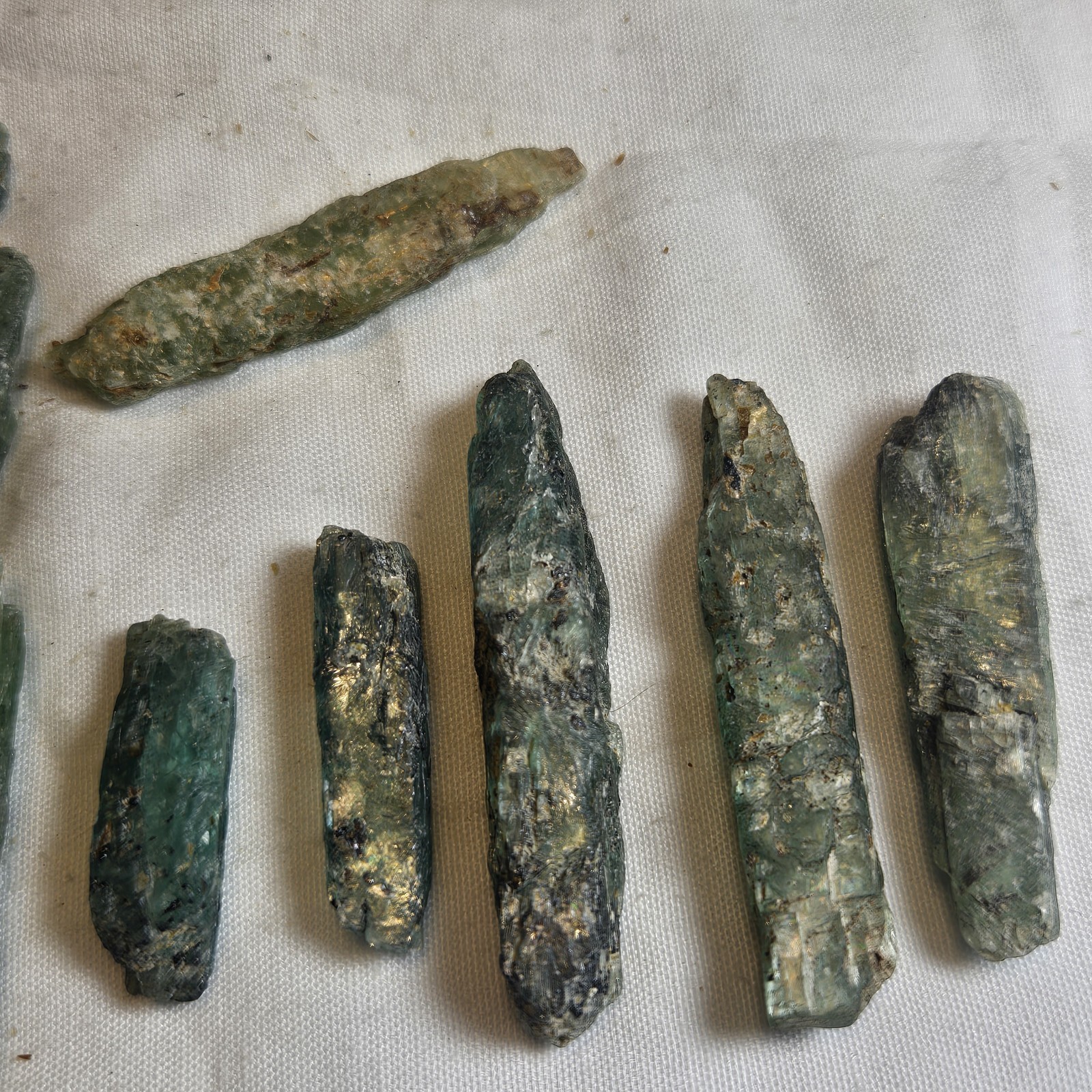 Top A Grade Ultra Rare Green Kyanite Rough From Tanzania 1/4 Pound Lot