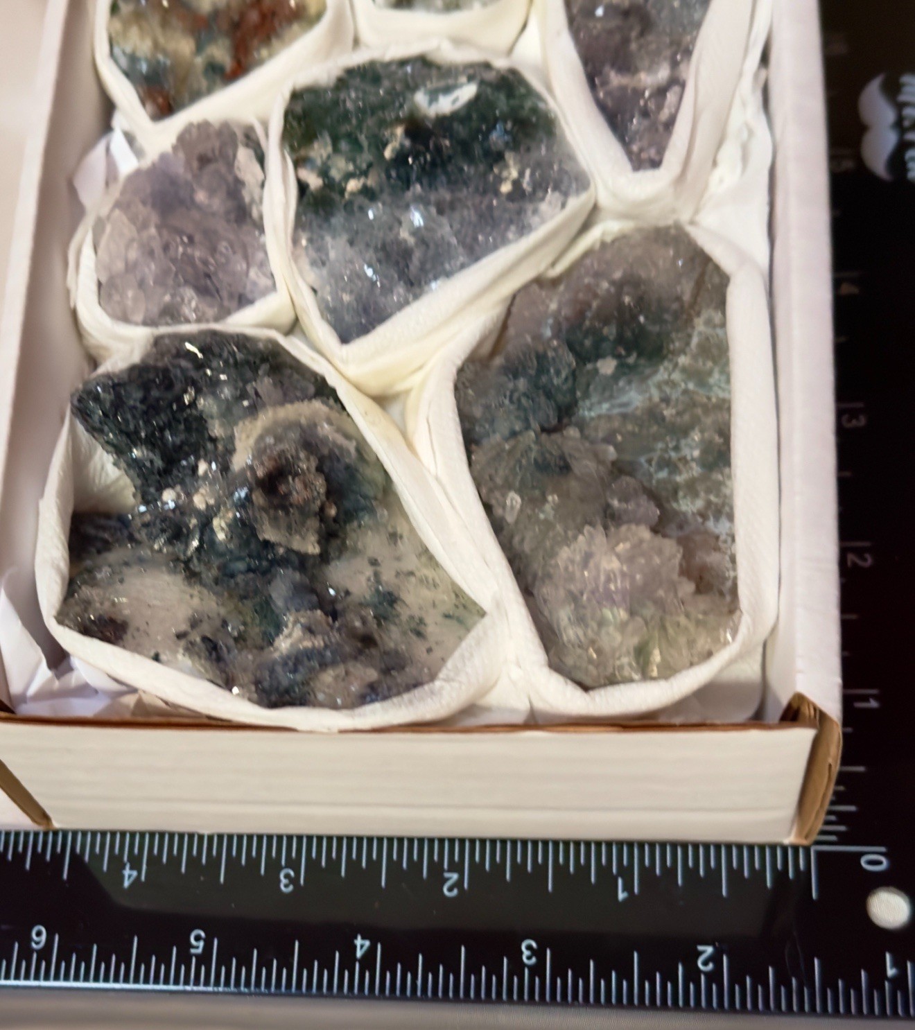 High Grade Amethyst Flower Zeolite Crystals Lot Whole Box! Specimens Brazil Gift