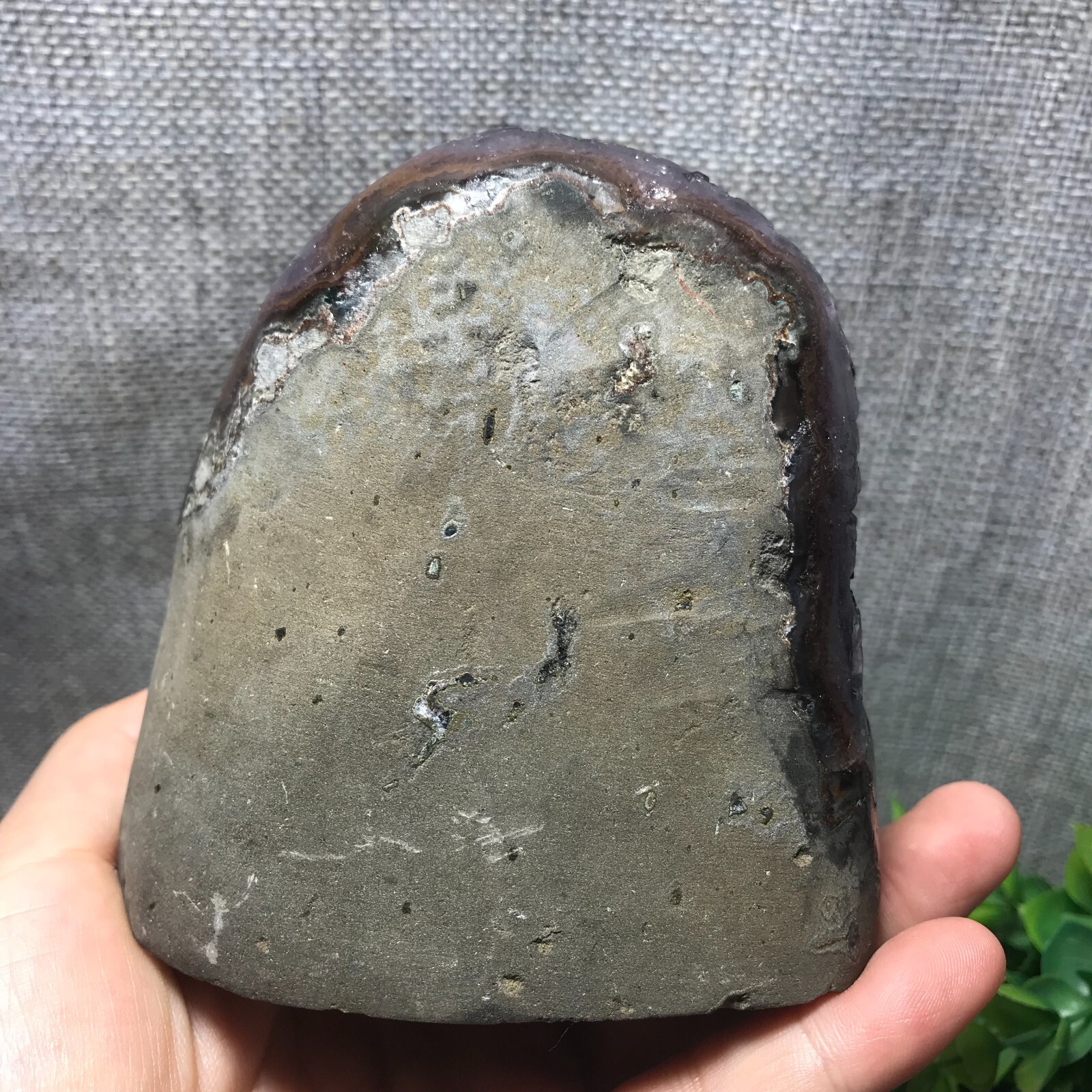821g Natural Amethyst Cluster Geodes Cut Base Quartz Crystal Healing Specimen 32