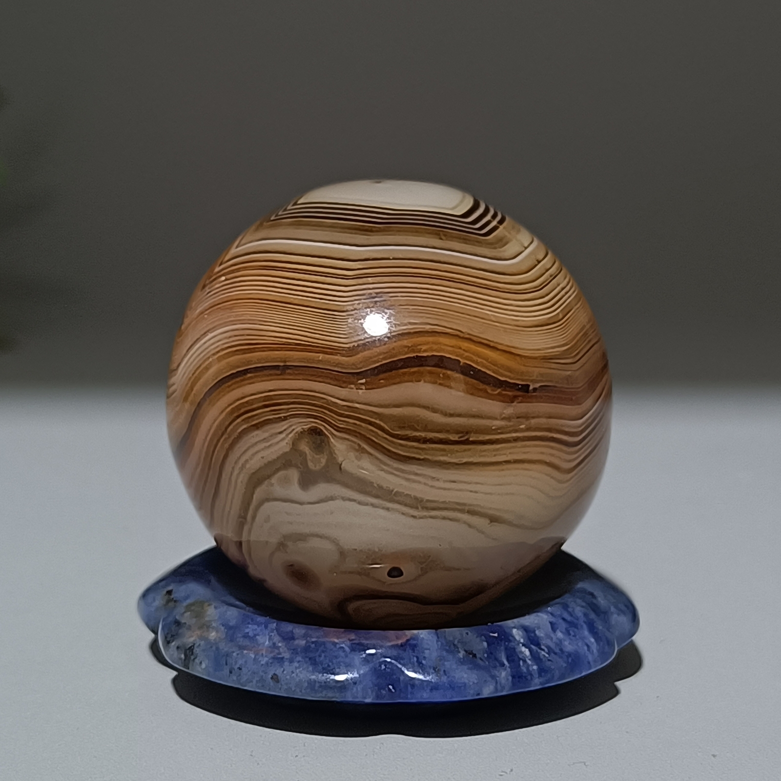 32MM Natural agate Quartz Sphere Healing Crystals Ball reiki gift+stand