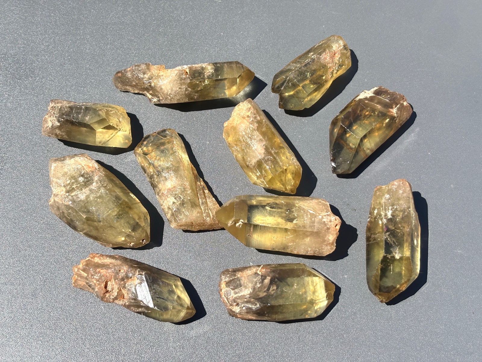 1/2lb Natural Smokey Citrine Quartz Rough Himalayan Smoky Crystal Points Wand