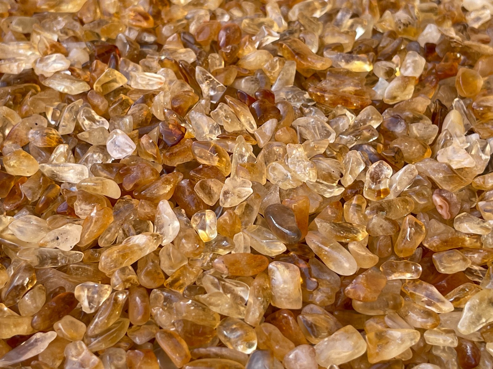 Grade A+++Citrine Semi Tumbled Gemstone Large Chips 5 – 16 mm,Wholesale Bulk Lot