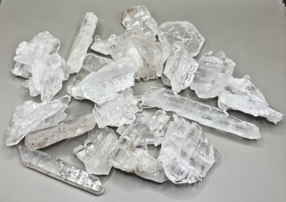 50g Natural Faden Quartz Crystal Point Lot Afghanistan Large Pieces