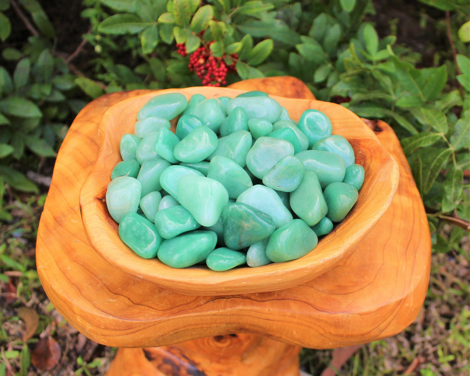 Green Aventurine Tumbled Stones: 500 Carat Lot (Premium Quality ‘A’ Grade)
