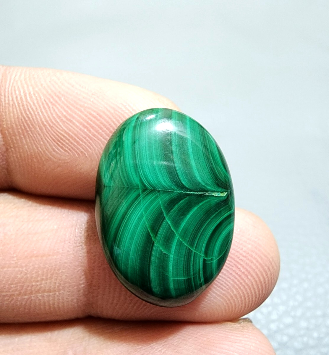 Pretty AAA+ Designer Green Malachite Oval Shape Gemstone Cabochon Jewelry 31 Crt