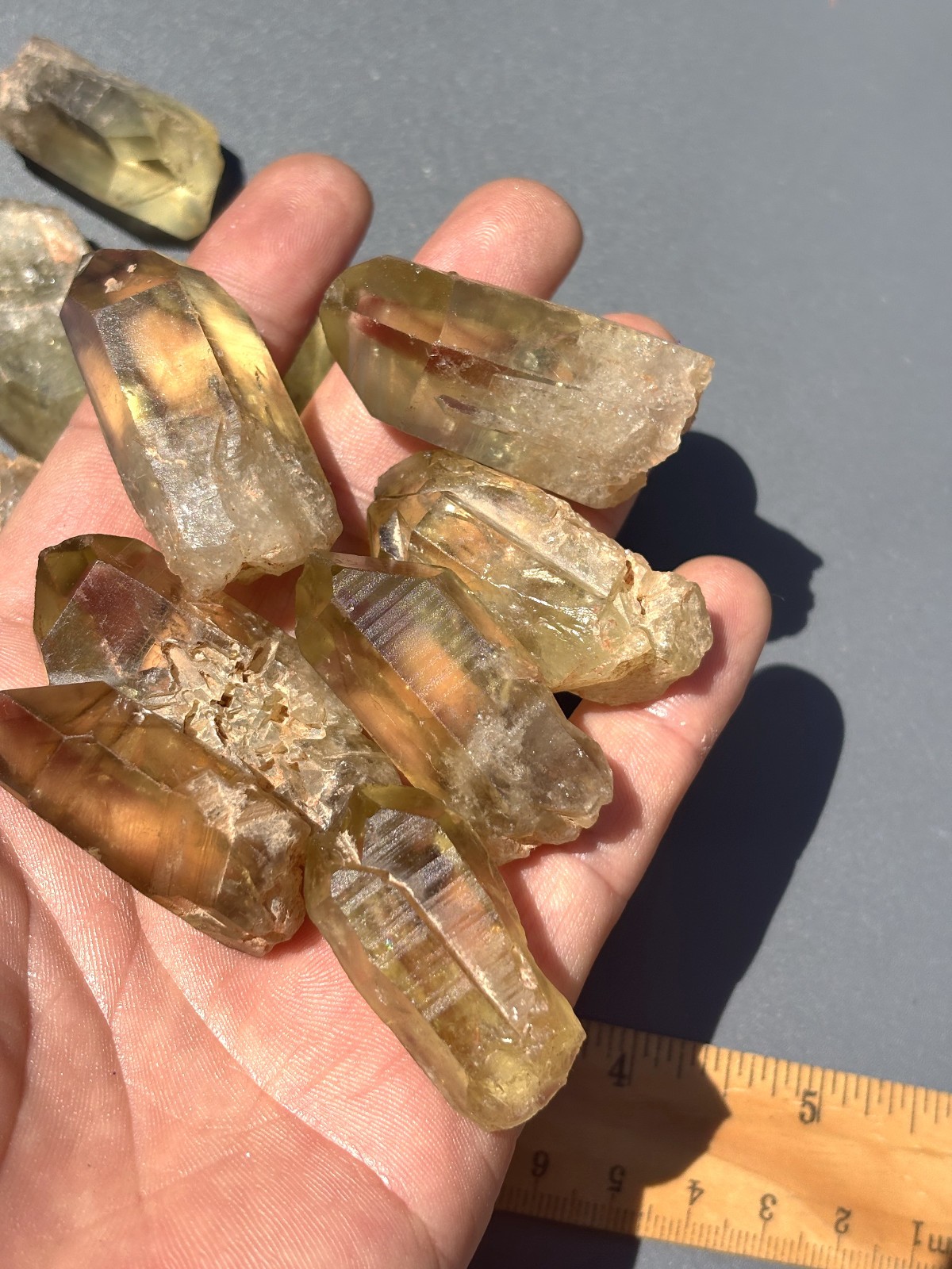 1/2lb Natural Smokey Citrine Quartz Rough Himalayan Smoky Crystal Points Wand