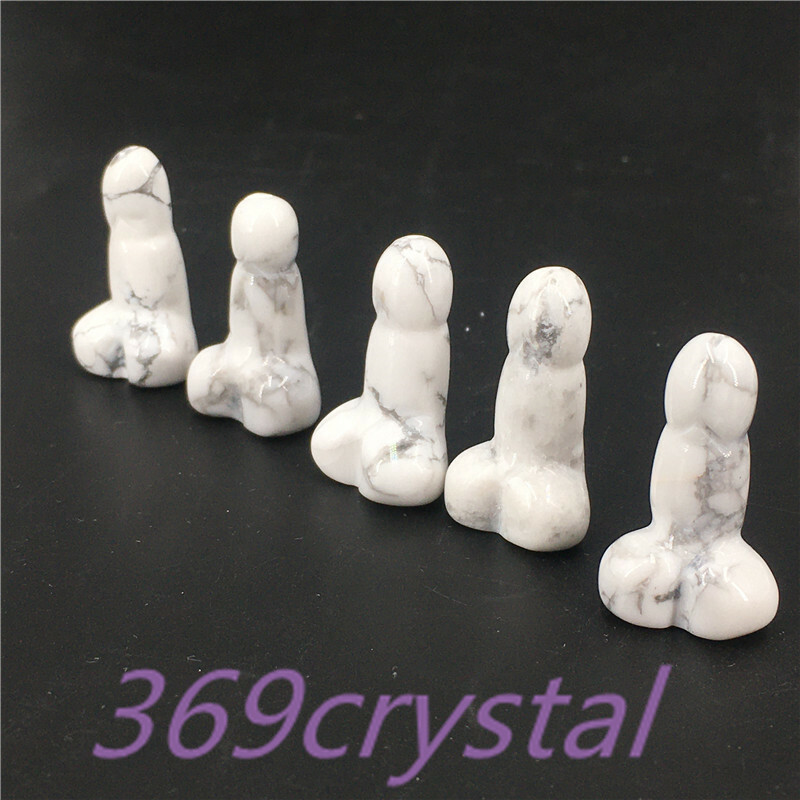 A lot of Natural mini Small Penis Quartz Crystal Massage Wand Healing wholesale