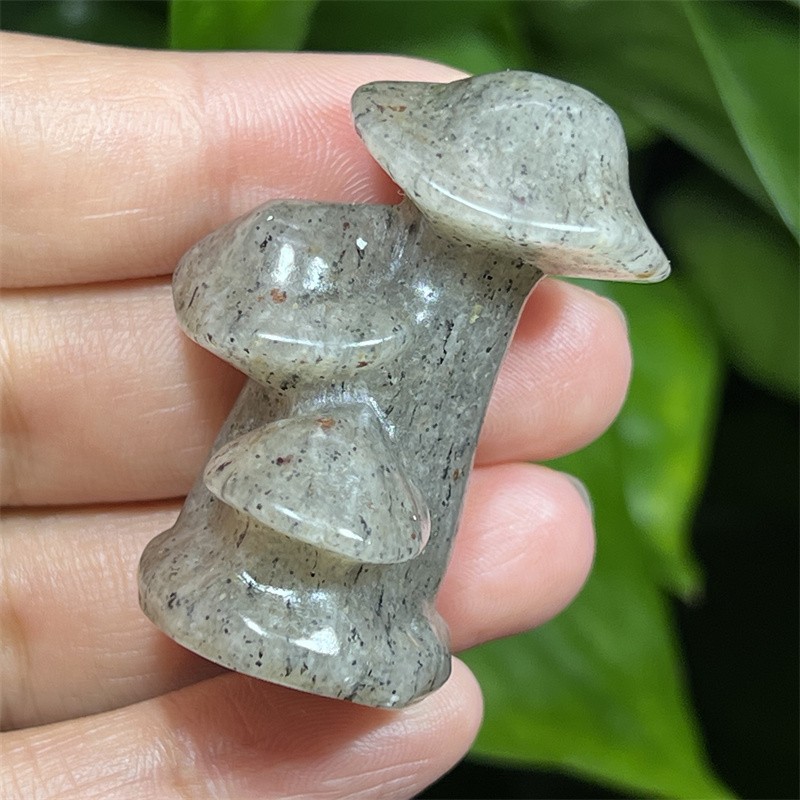 1pc Natural white Phantom Mushroom Skull gem Quartz Crystal Skull Random 1.5″