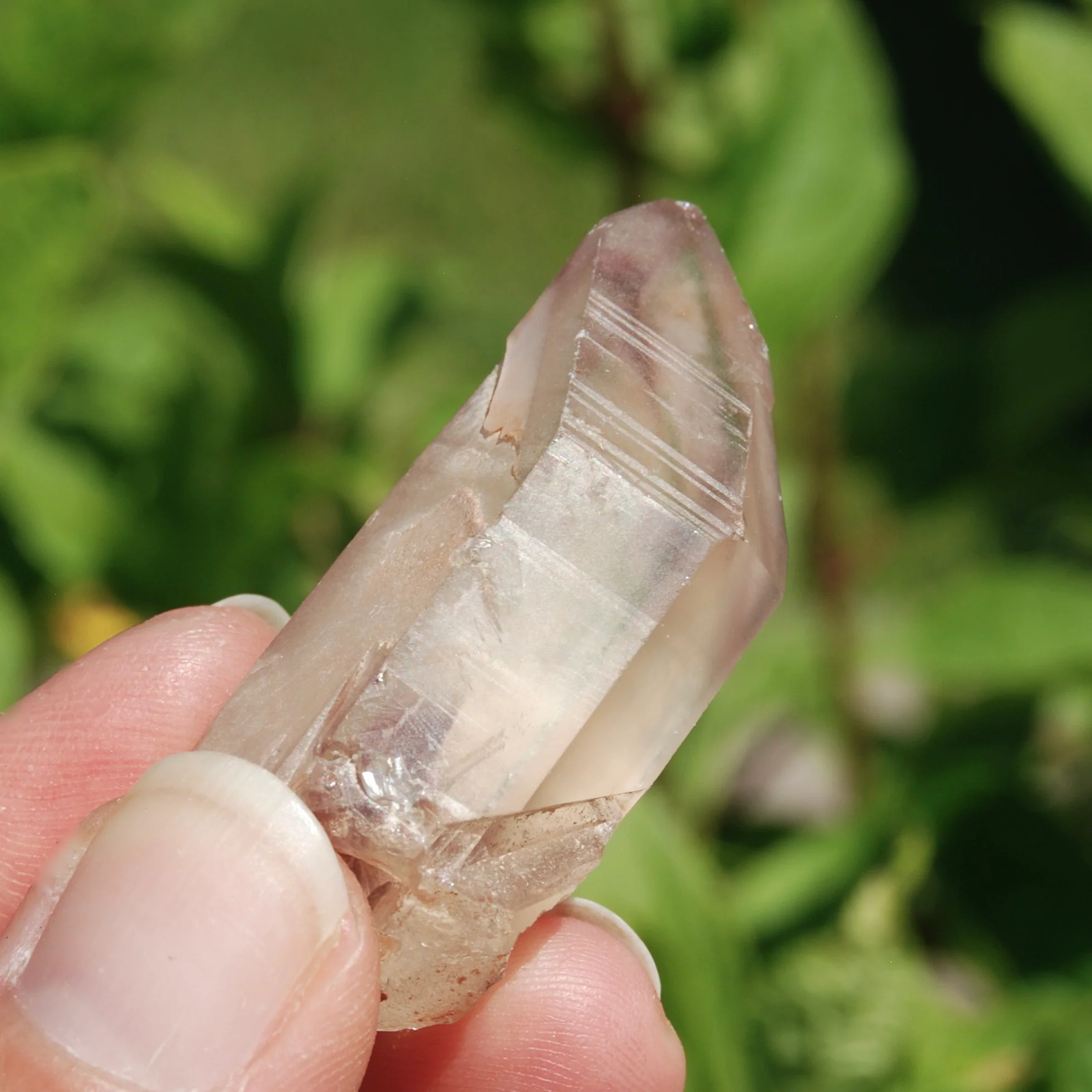 1.8in 22g Rare Pink Lithium Lemurian Quartz Crystal, Brazil c9