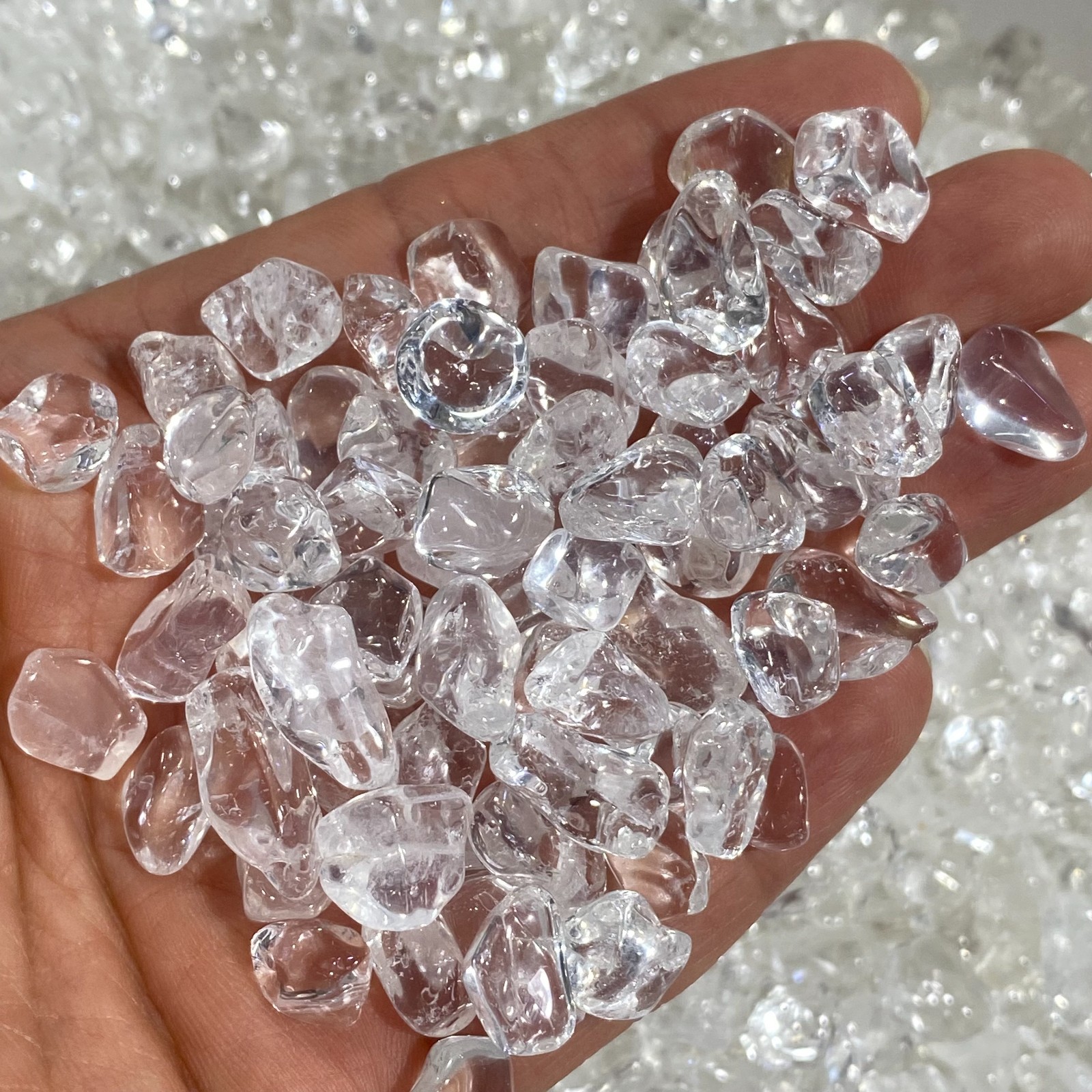 100g Natural White Clear Quartz Crystal Stones Irregular Aquariu Home Decor