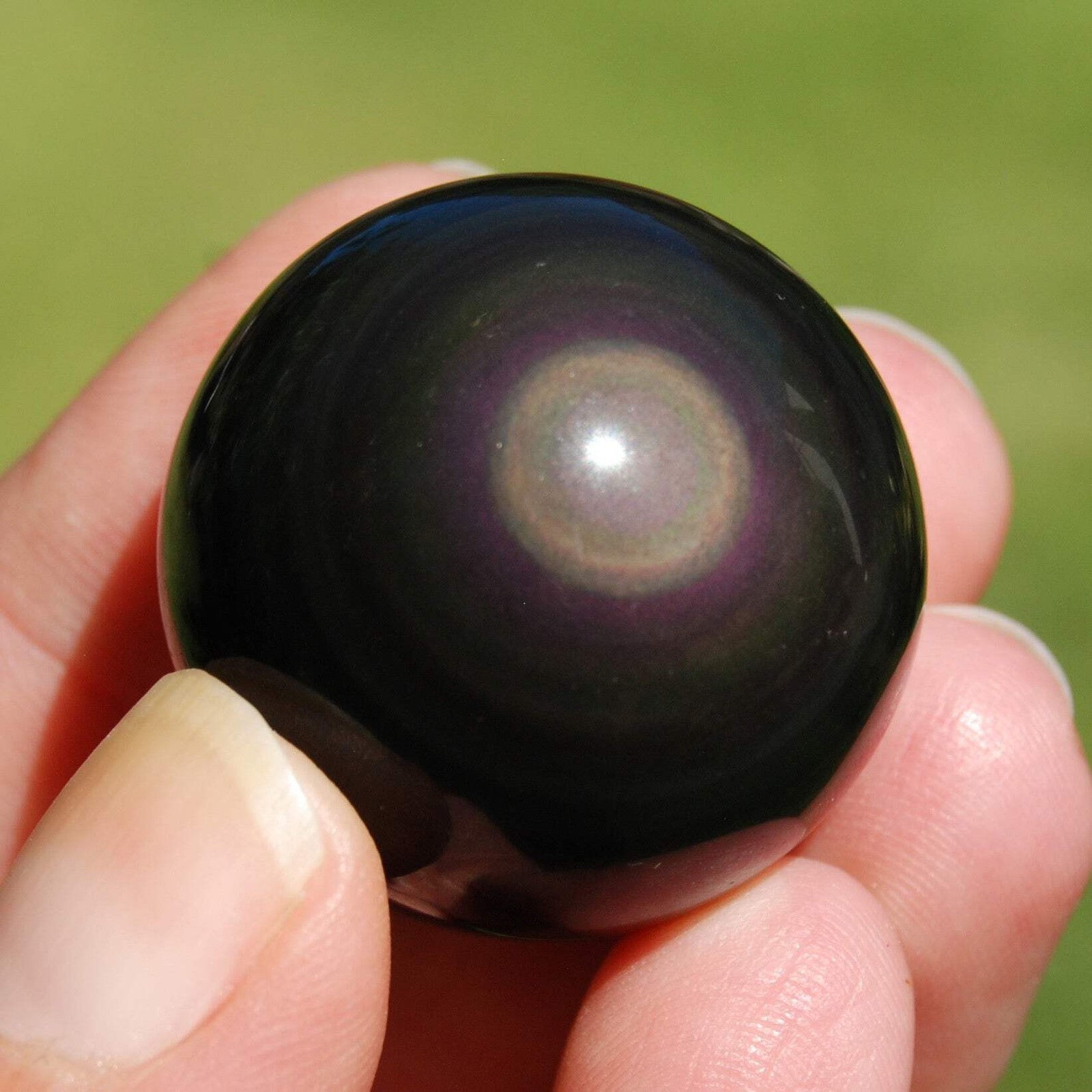 ONE Rainbow Obsidian Crystal Sphere 25mm to 30mm