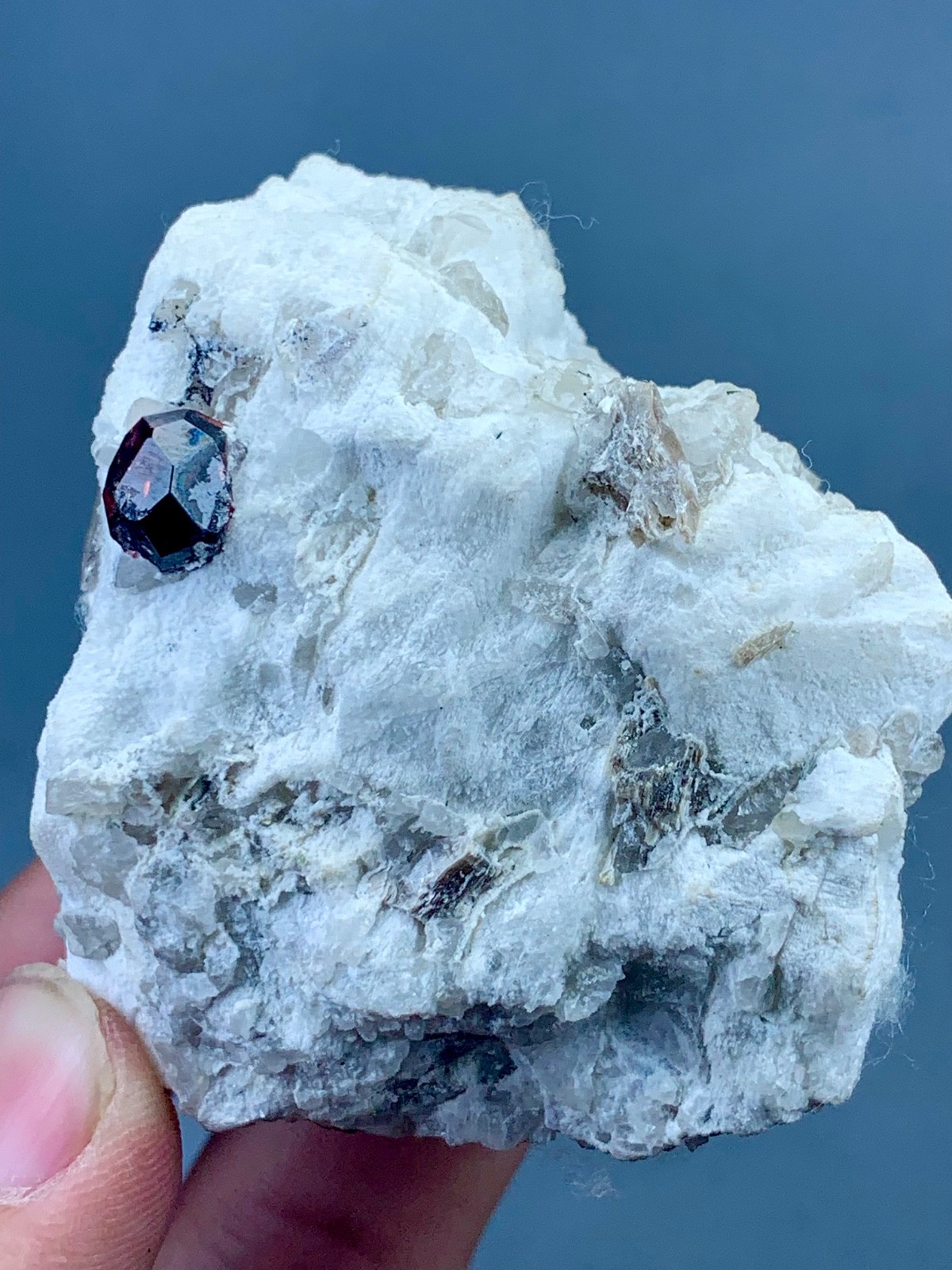 Natural Red Garnet Crystal Specimen from Pakistan (148 grams)
