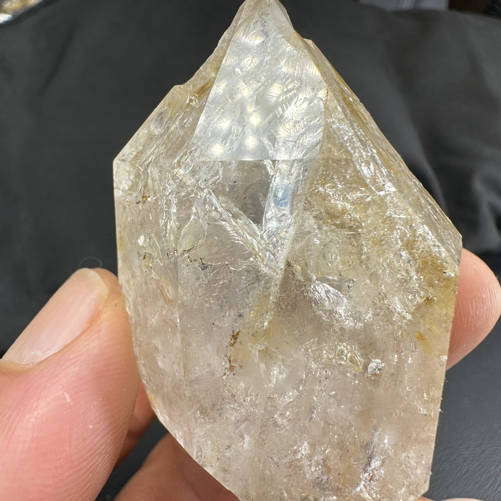 Herkimer Diamond Quartz Crystal Point / from New York