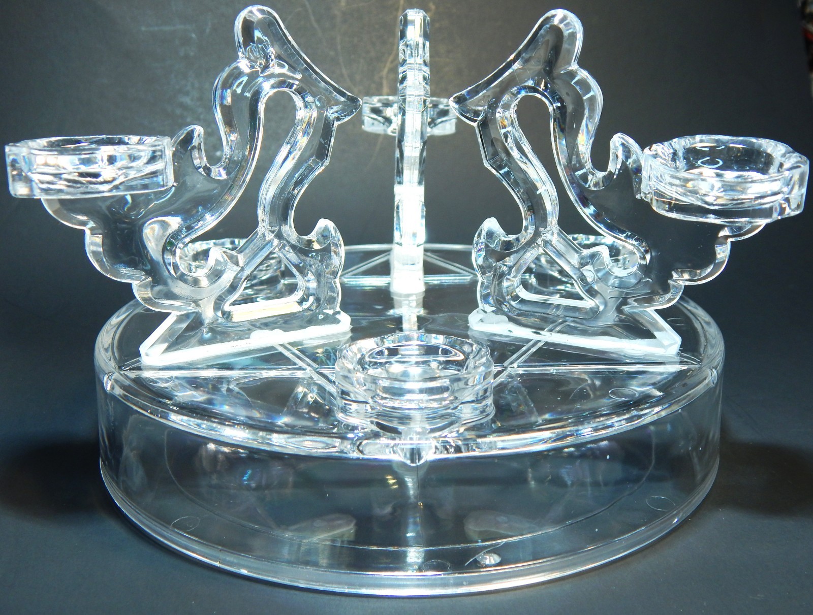 Seven Sphere Fillable Gemstone Stand Crystals Display Holder (A)