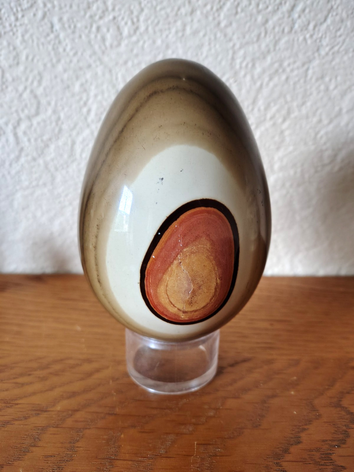 Large Polychrome Ocean Jasper Egg Sedimented Polished 11cm / 780g Madagascar