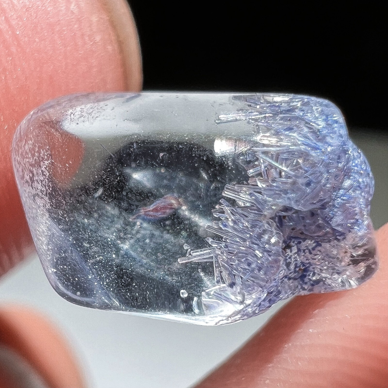 2.2Ct Very Rare NATURAL Beautiful Blue Dumortierite Crystal polishing Specimen