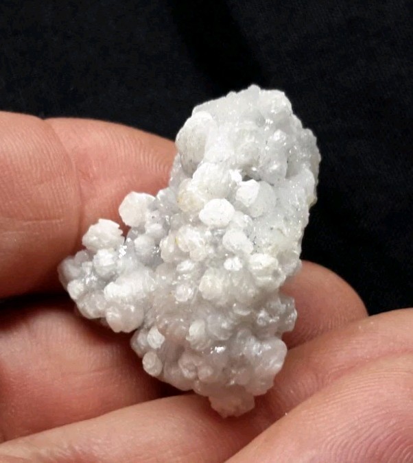 35mm CALCITE with Druzy QUARTZ from Chihuahua, Mexico FLUORESCENT