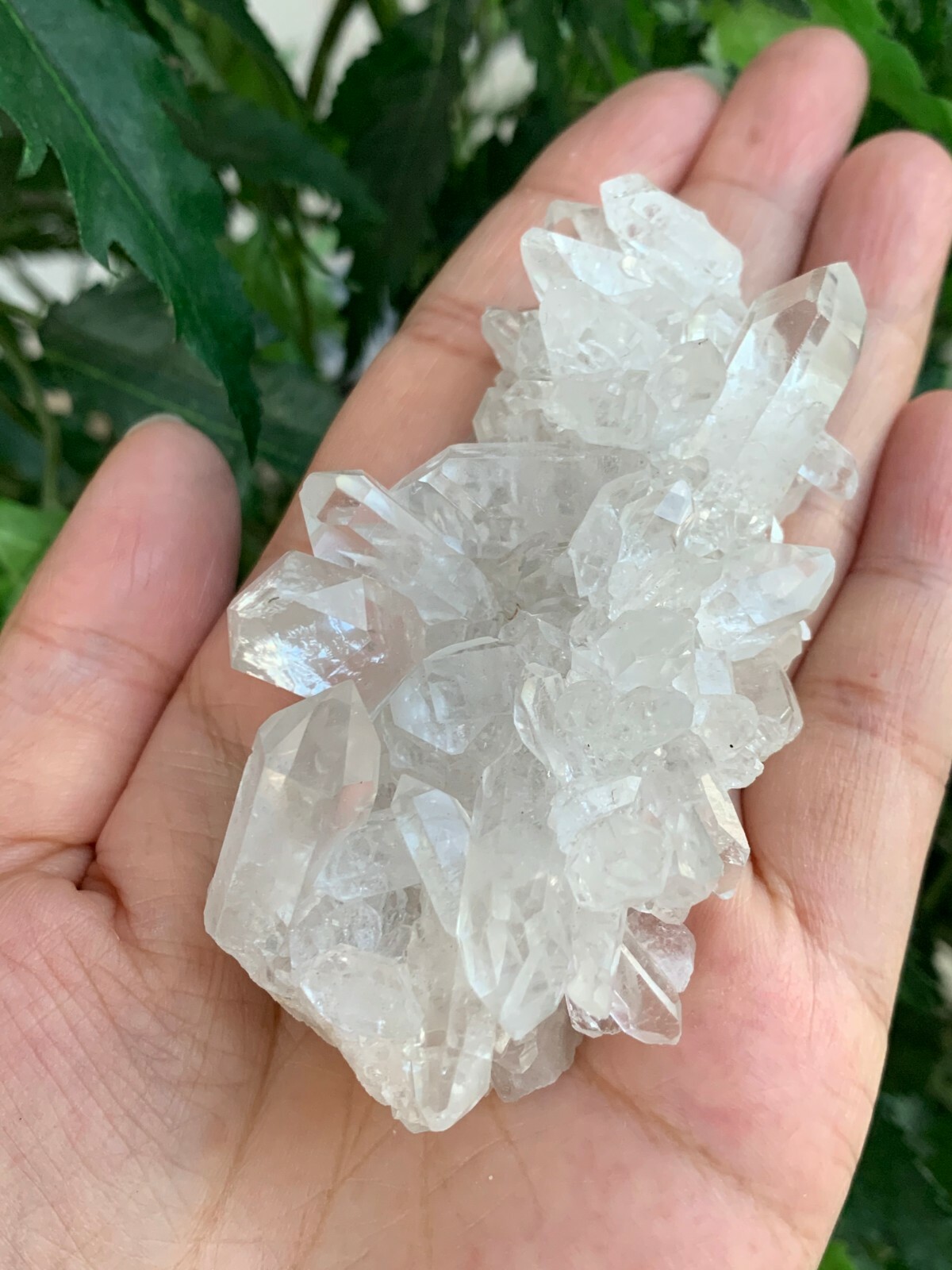 Large Grade A++ Clear Quartz Crystal Cluster, 2″- 3″ Raw Clear Quartz Geode