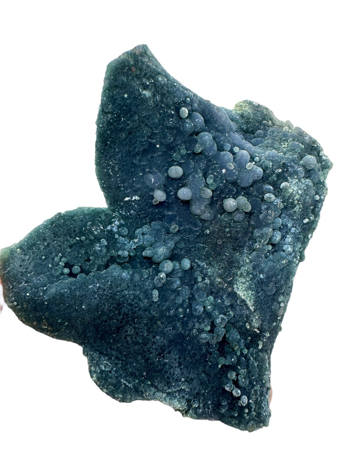 Iridescent Blue Grape Agate Cluster Botryoidal Mineral Specimen Chalcedony