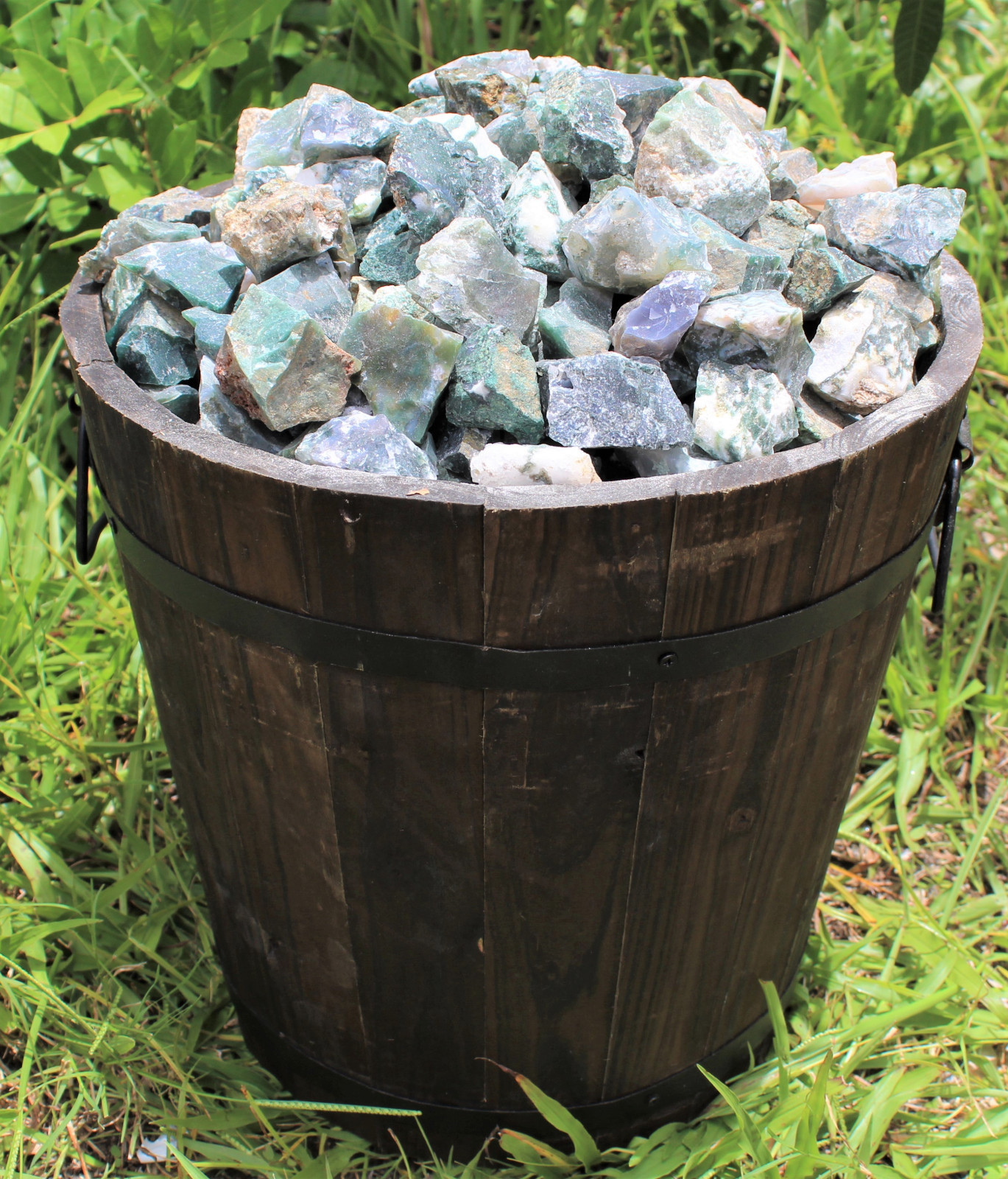 500 Carat Bulk Lot Natural Rough Moss Agate (Raw Rock Crystal Healing 100 Grams)