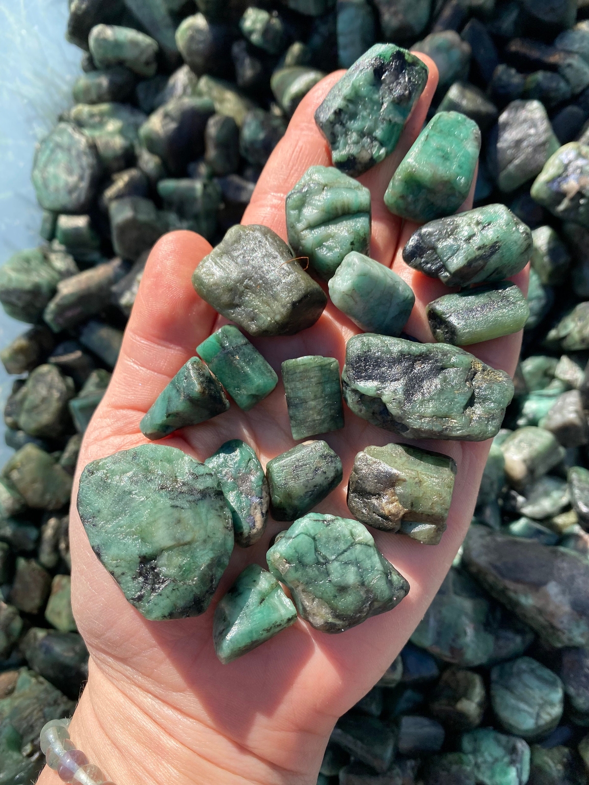 Raw Emerald Stone (Grade A) Natural Rough Emerald from Brazil, Emerald Gemstone