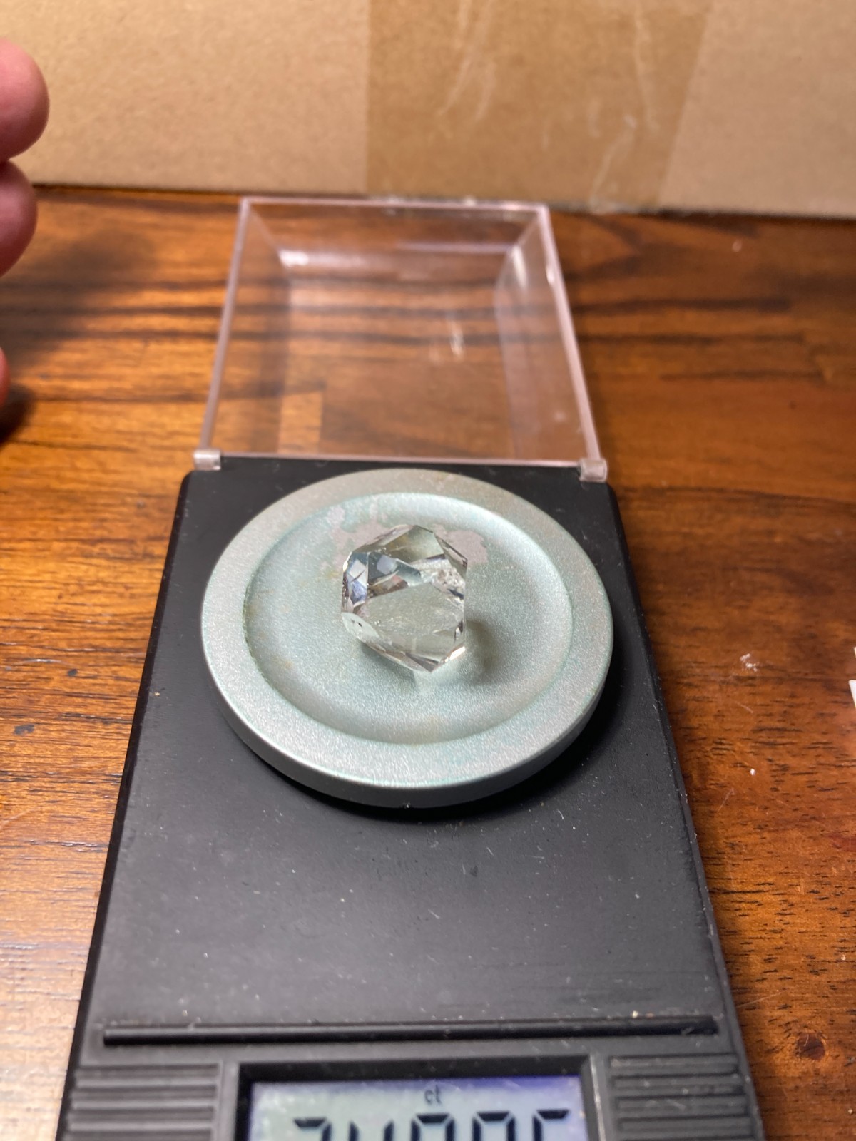2025 TREASURE BOX! E1 ONE Real Herkimer NY diamond 21mmx19mm 24.8 ct GRADE A+