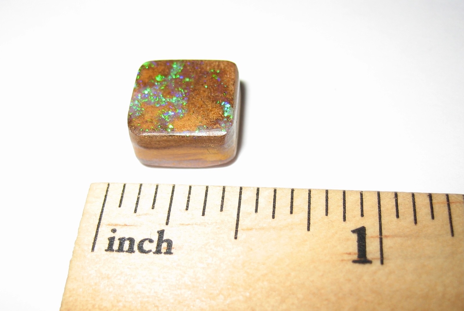 10mm x 10mm POLISHED BOULDER OPAL CRYSTAL STONE CABOCHON AUSTRALIA ~ 6.5cts *1